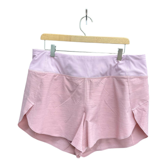 Athletic Shorts By Athleta In Pink, Size: 1x