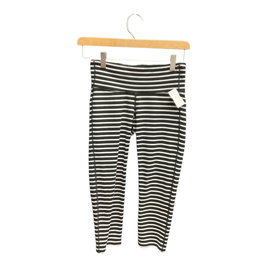 Athletic Capris By Athleta In Black & White, Size: Xs