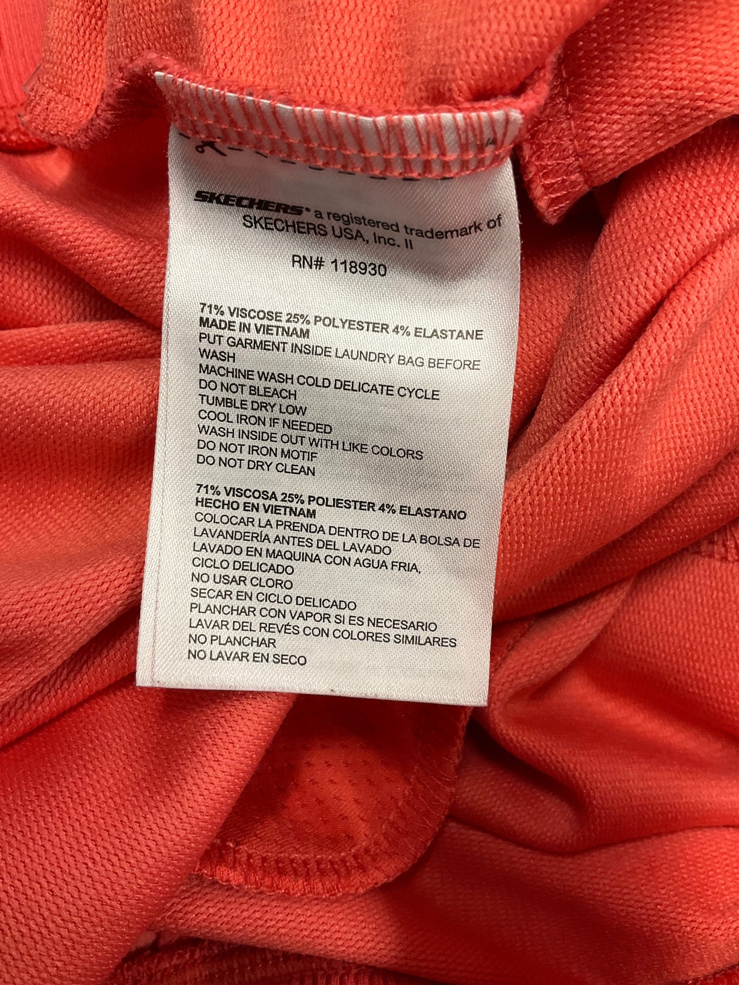 Athletic Pants By Skechers In Orange, Size: Xl