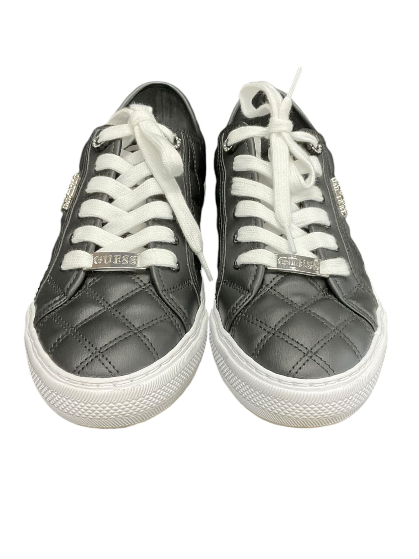 Shoes Sneakers By Guess In Black, Size: 9