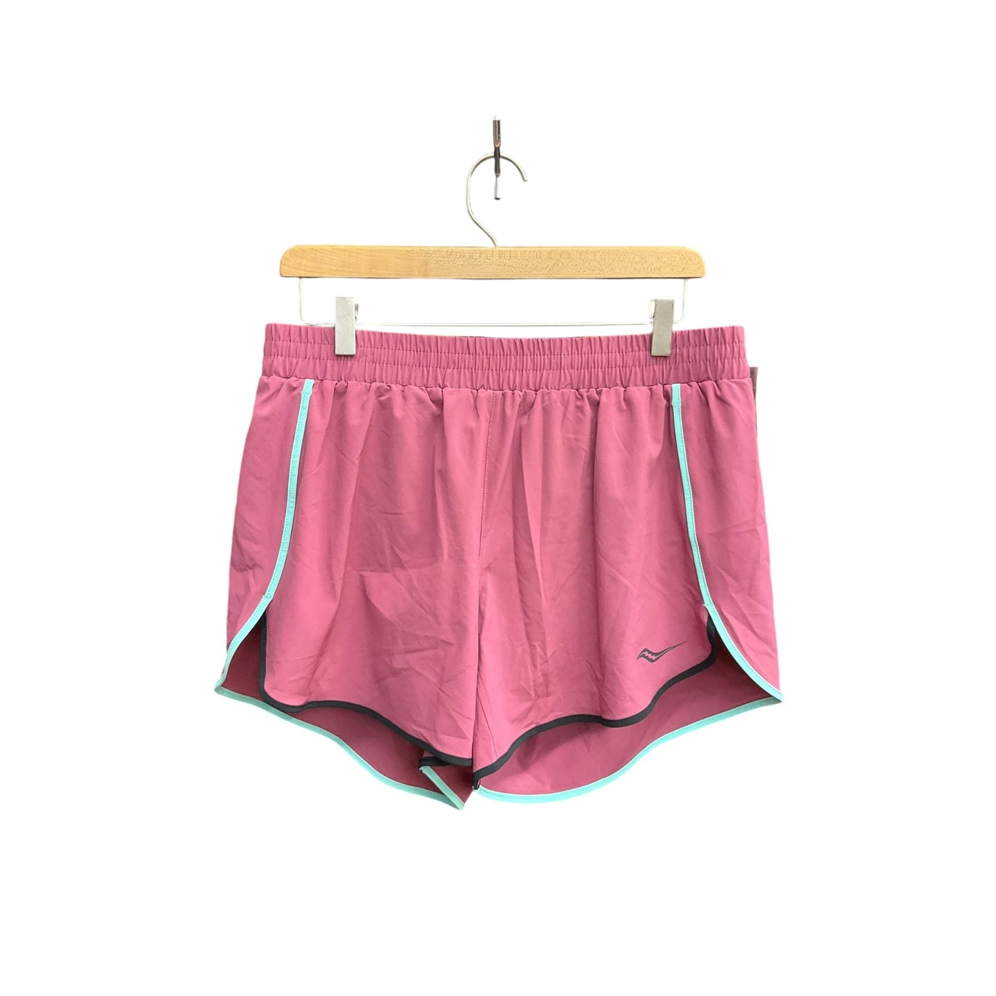 Athletic Shorts By Saucony In Pink, Size: L