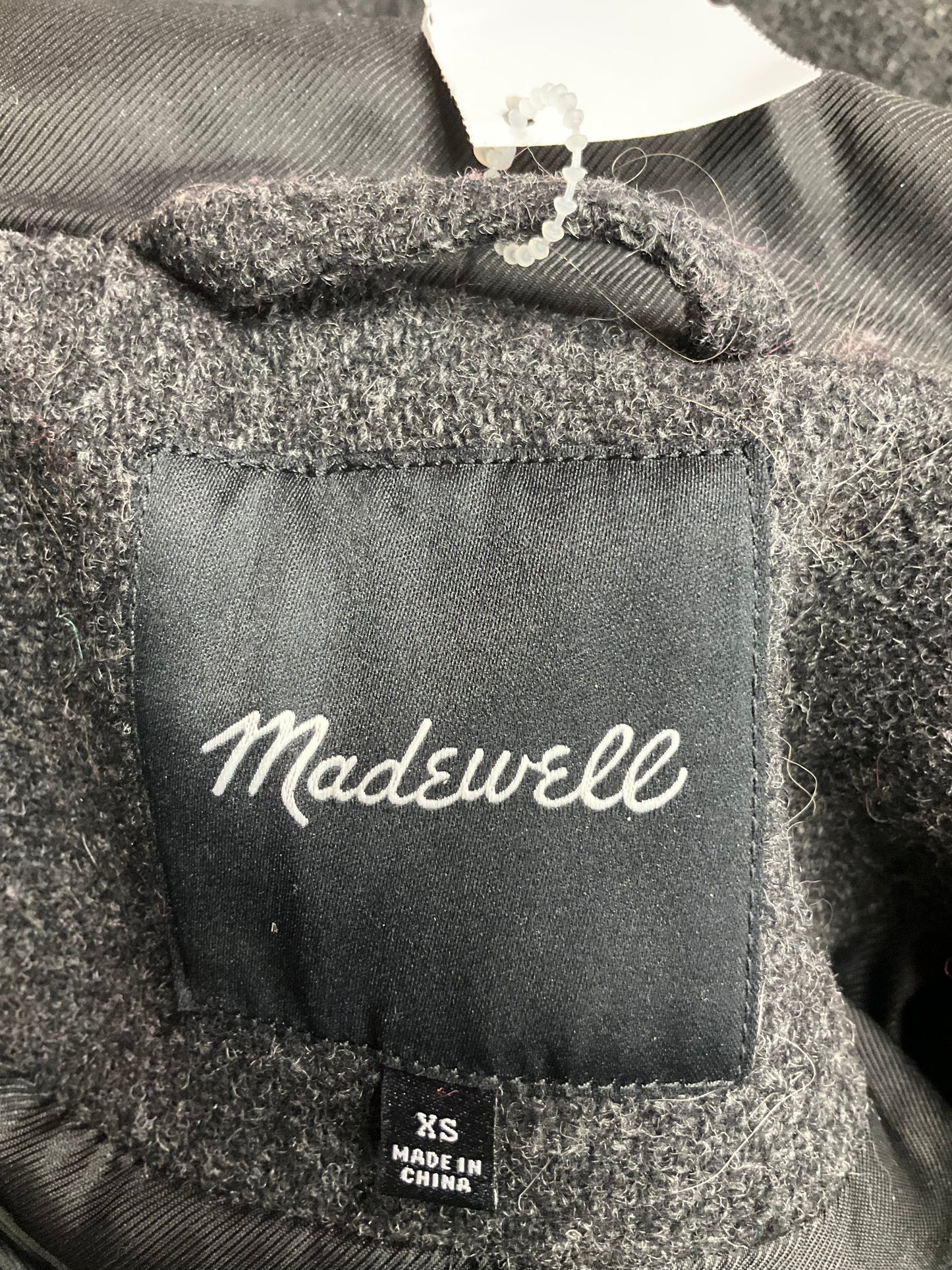 Coat Peacoat By Madewell In Grey, Size: Xs