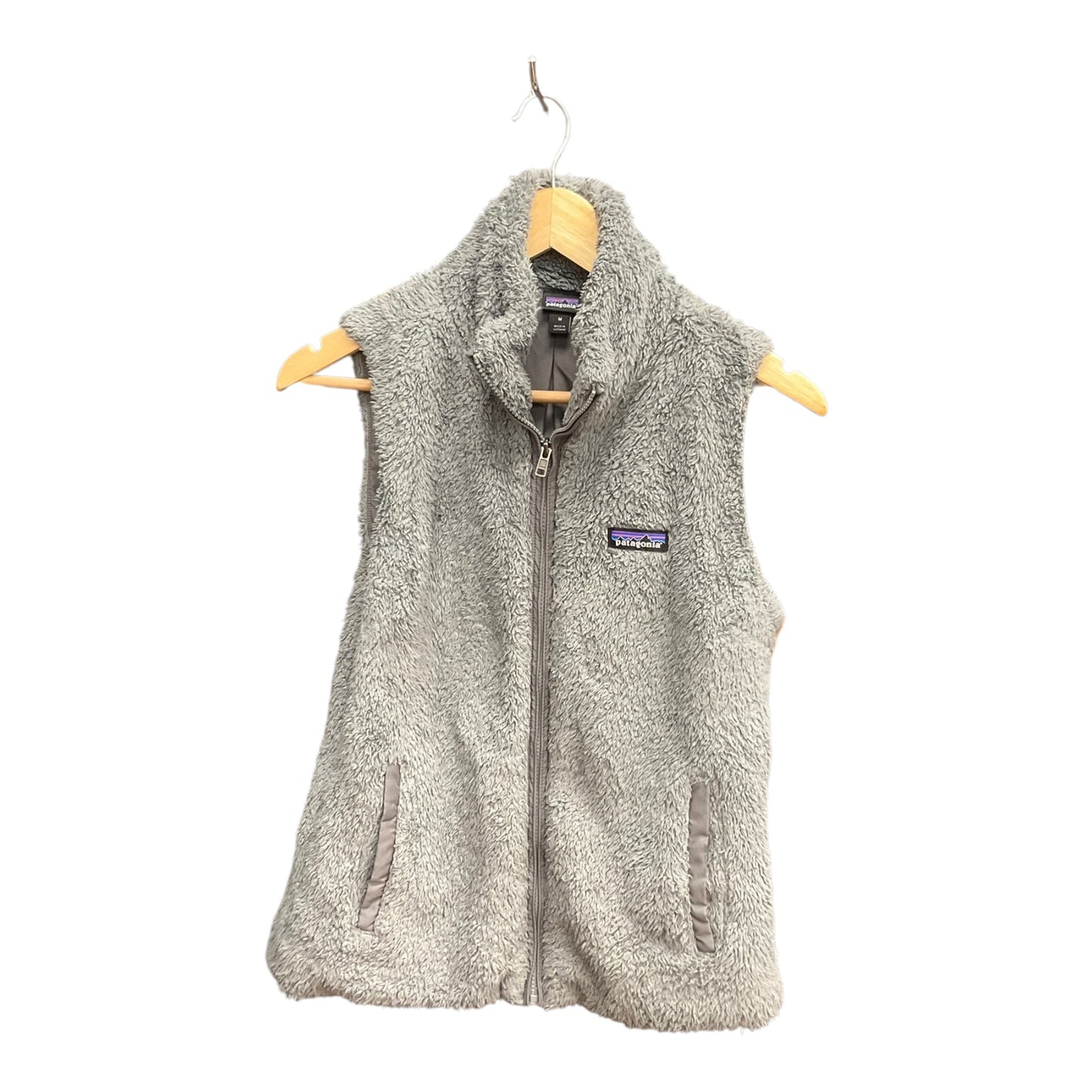 Vest Faux Fur & Sherpa By Patagonia In Grey, Size: M