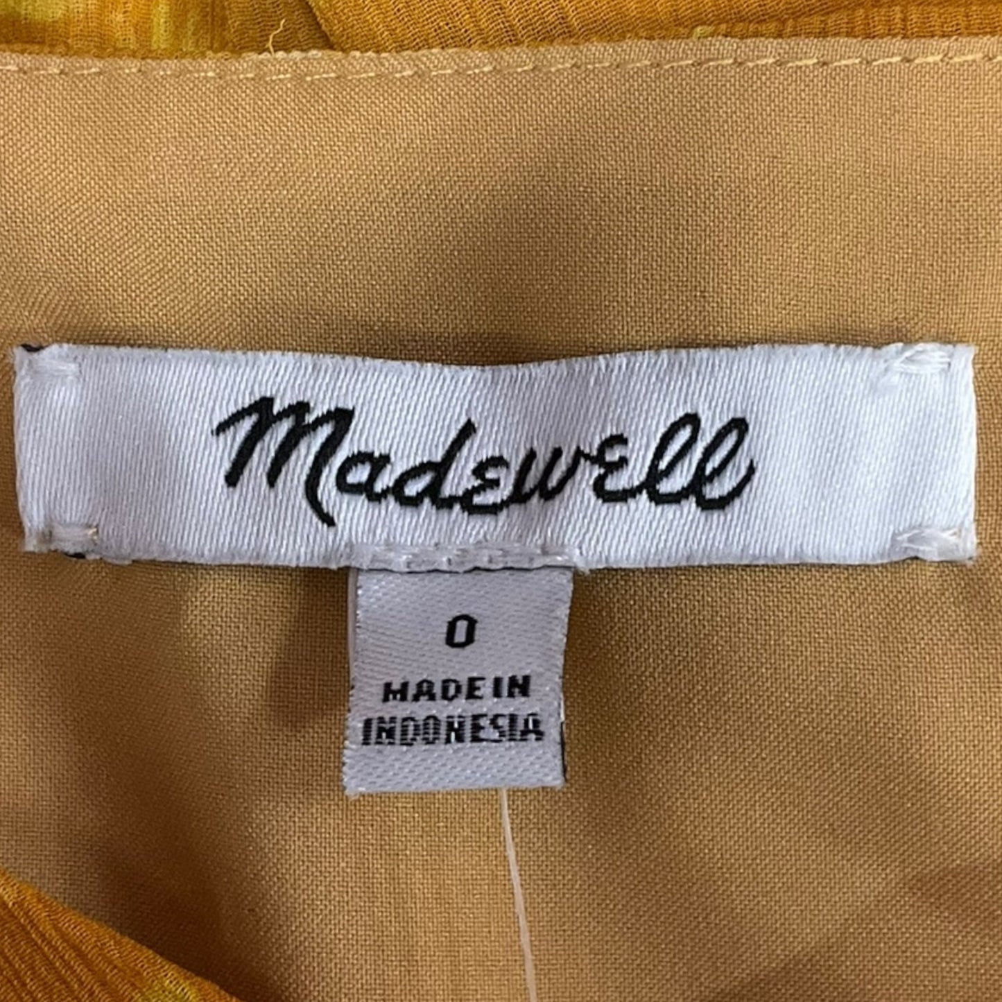 Dress Casual Midi By Madewell In Yellow, Size: Xs