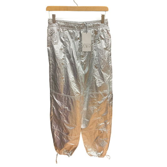 Pants Cargo & Utility By Zara In Silver, Size: Xs