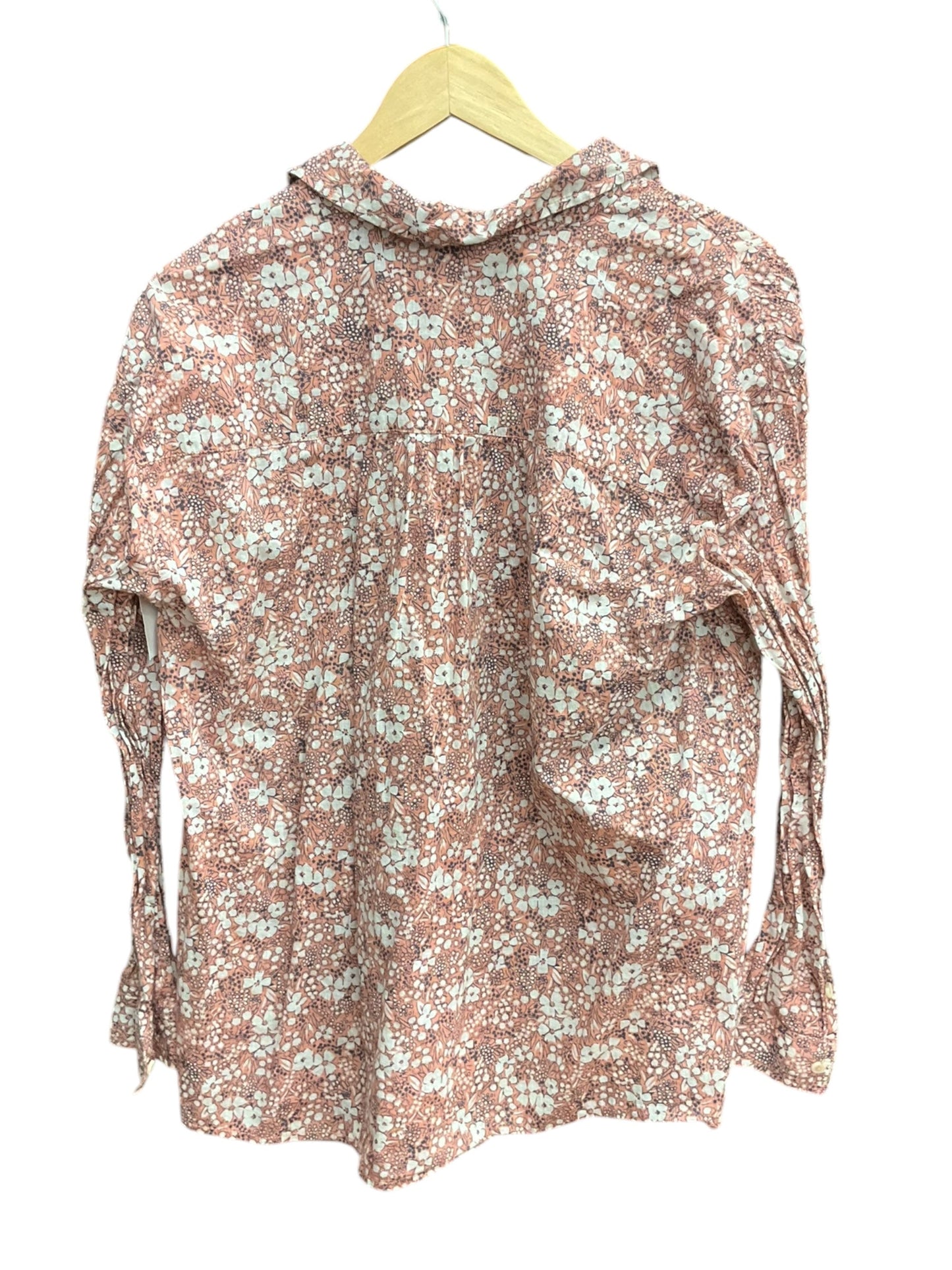 Blouse Long Sleeve By Pilcro In Pink, Size: M