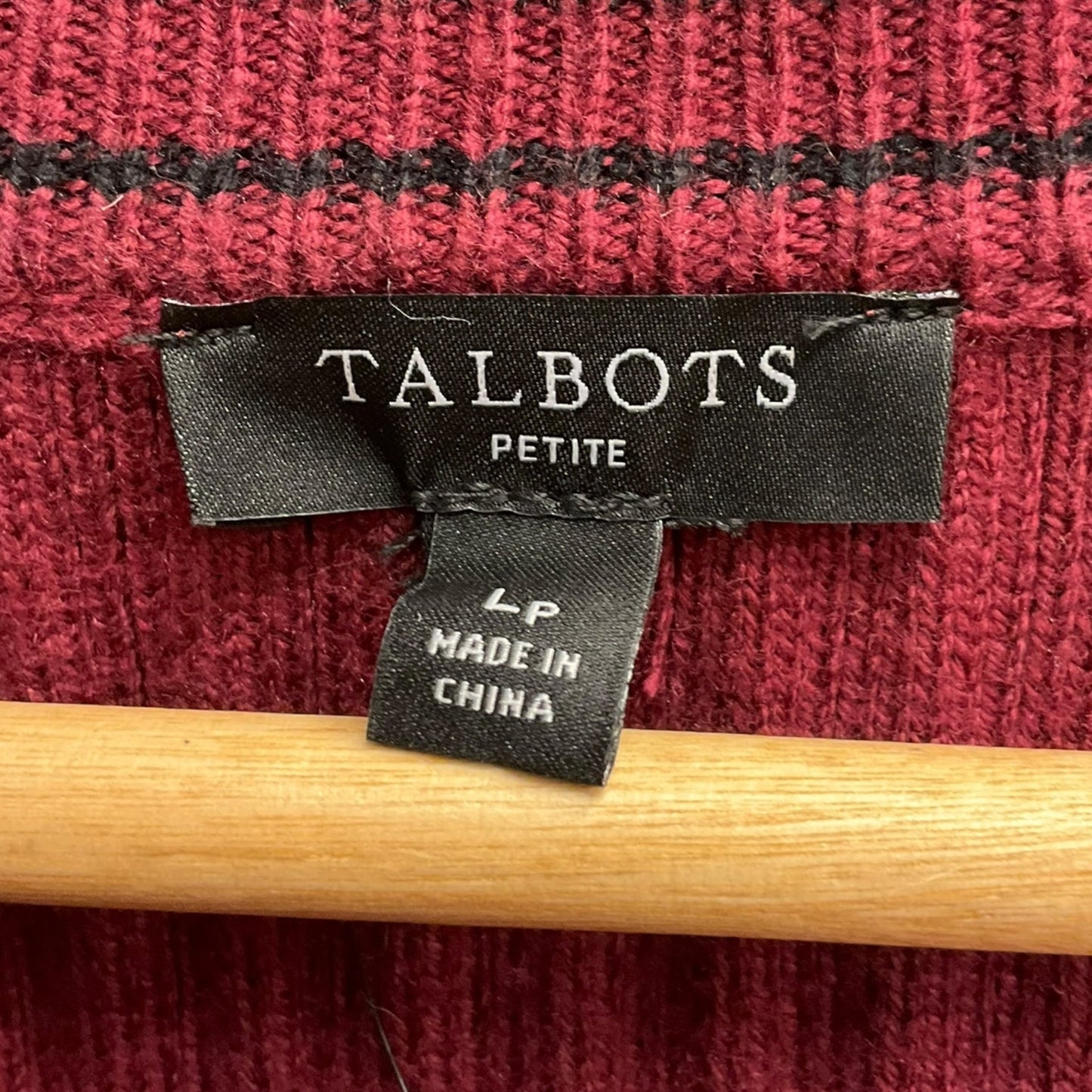 Sweater Cardigan By Talbots In Red, Size: Lp