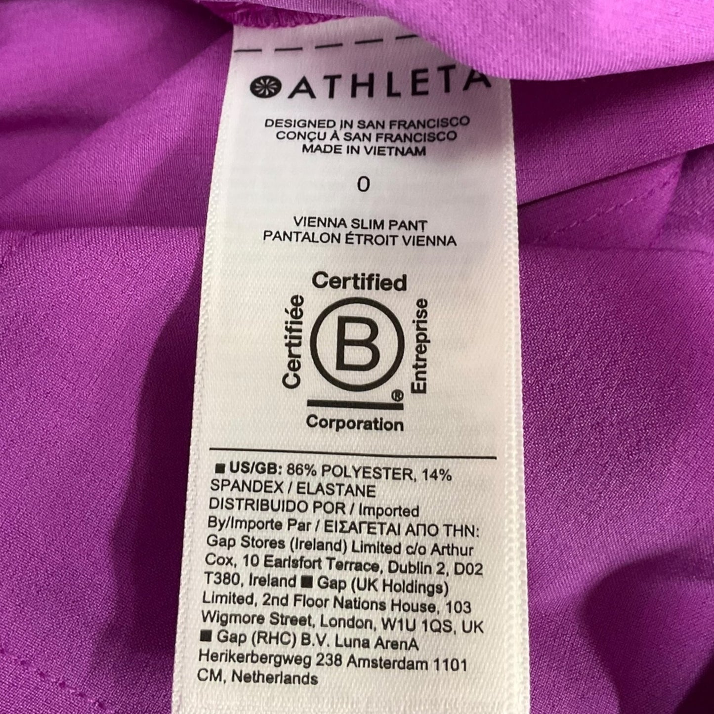 Athletic Pants By Athleta In Purple, Size: Xs