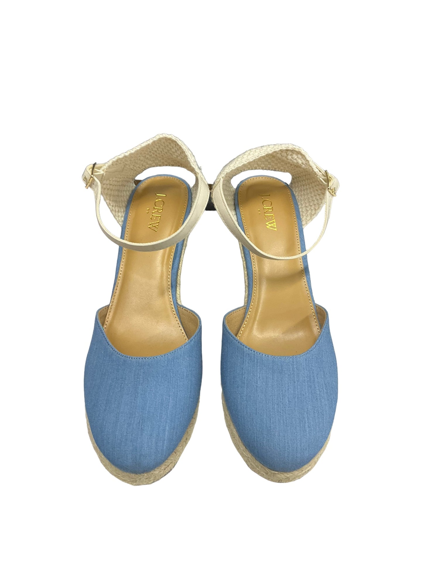 Shoes Heels Wedge By J. Crew In Blue, Size: 9