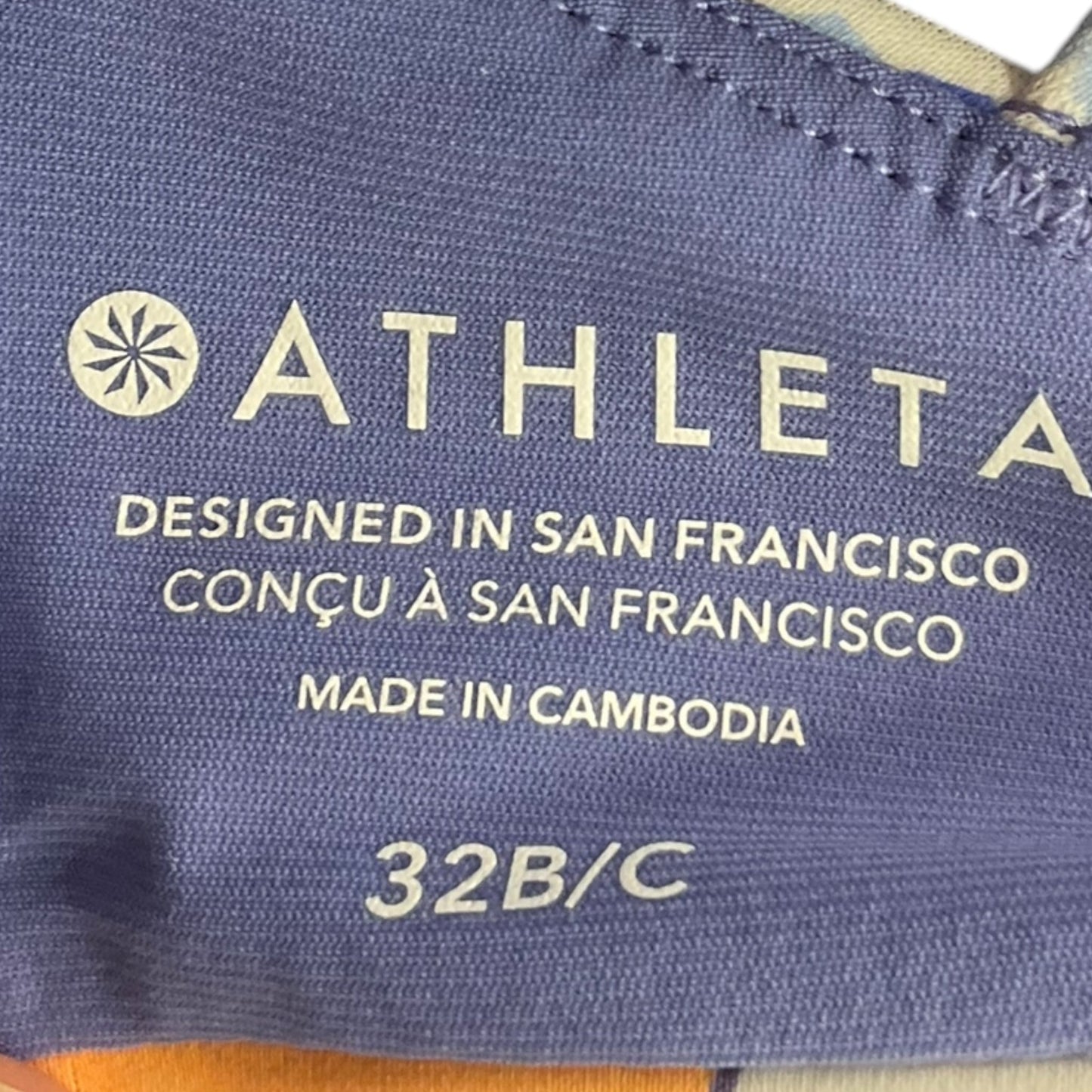 Athletic Bra By Athleta In Multi-colored, Size: S