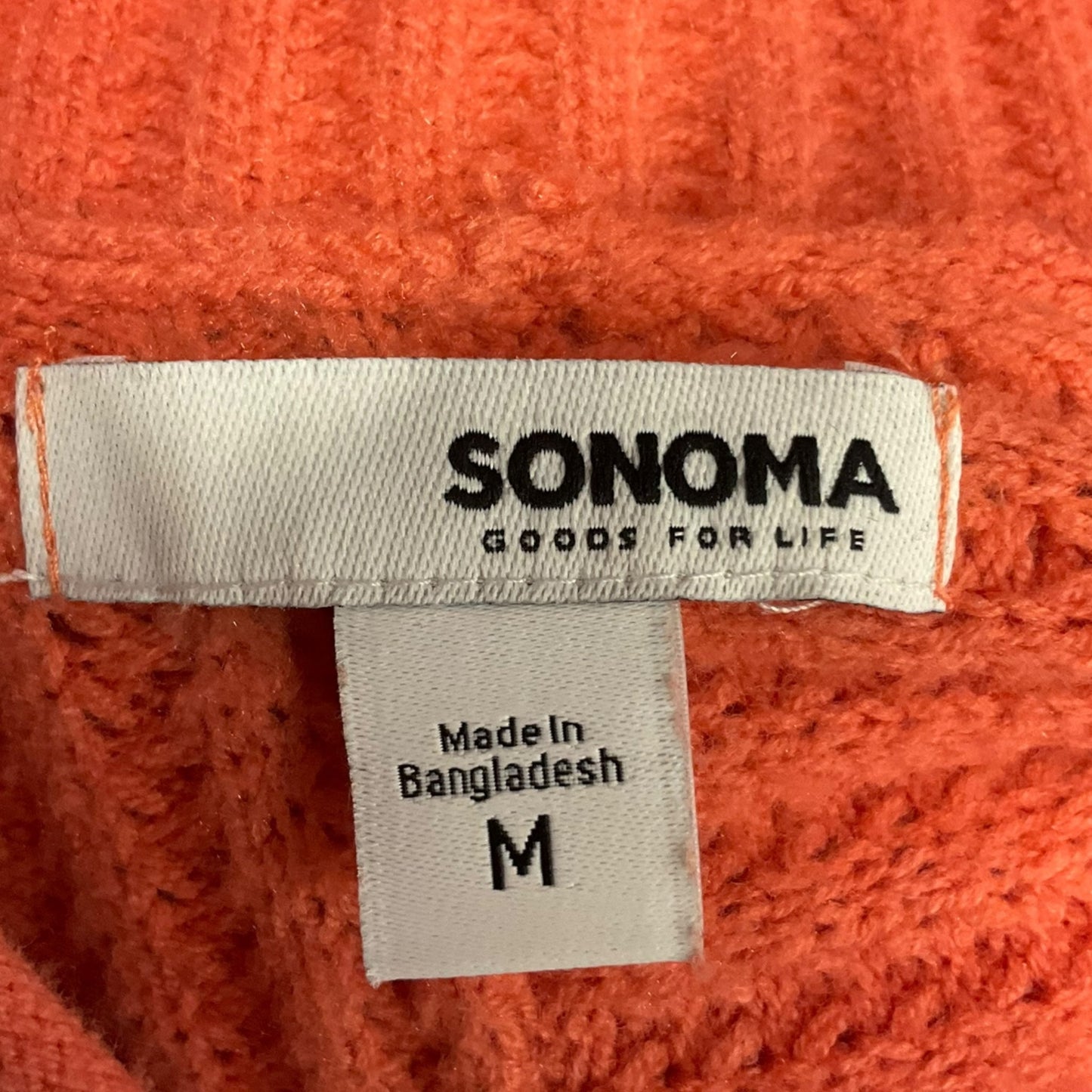 Sweater By Sonoma In Orange, Size: M