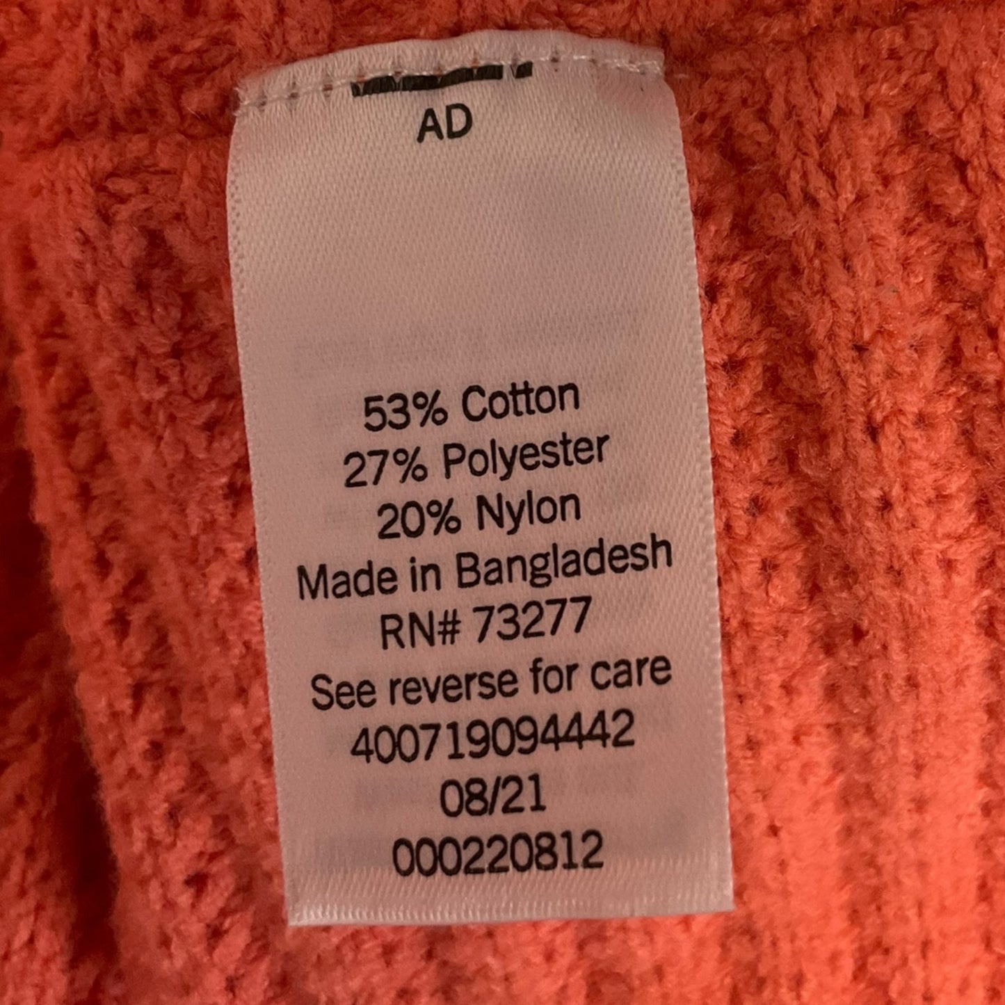 Sweater By Sonoma In Orange, Size: M