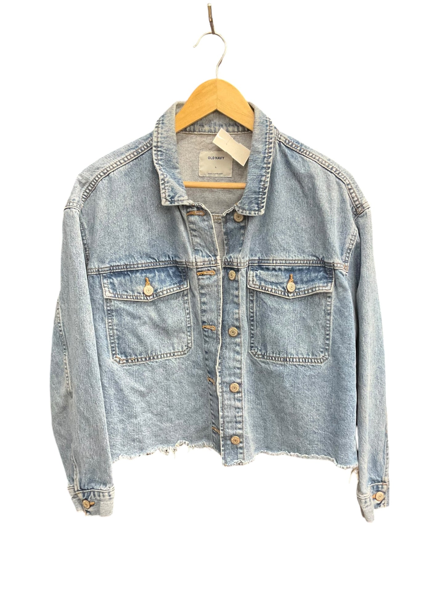 Jacket Denim By Old Navy In Blue Denim, Size: L