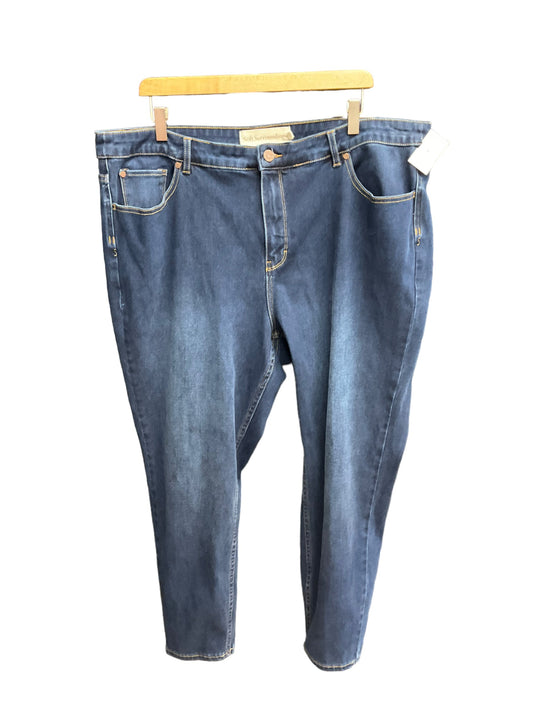 Jeans Skinny By Soft Surroundings In Blue Denim, Size: 20