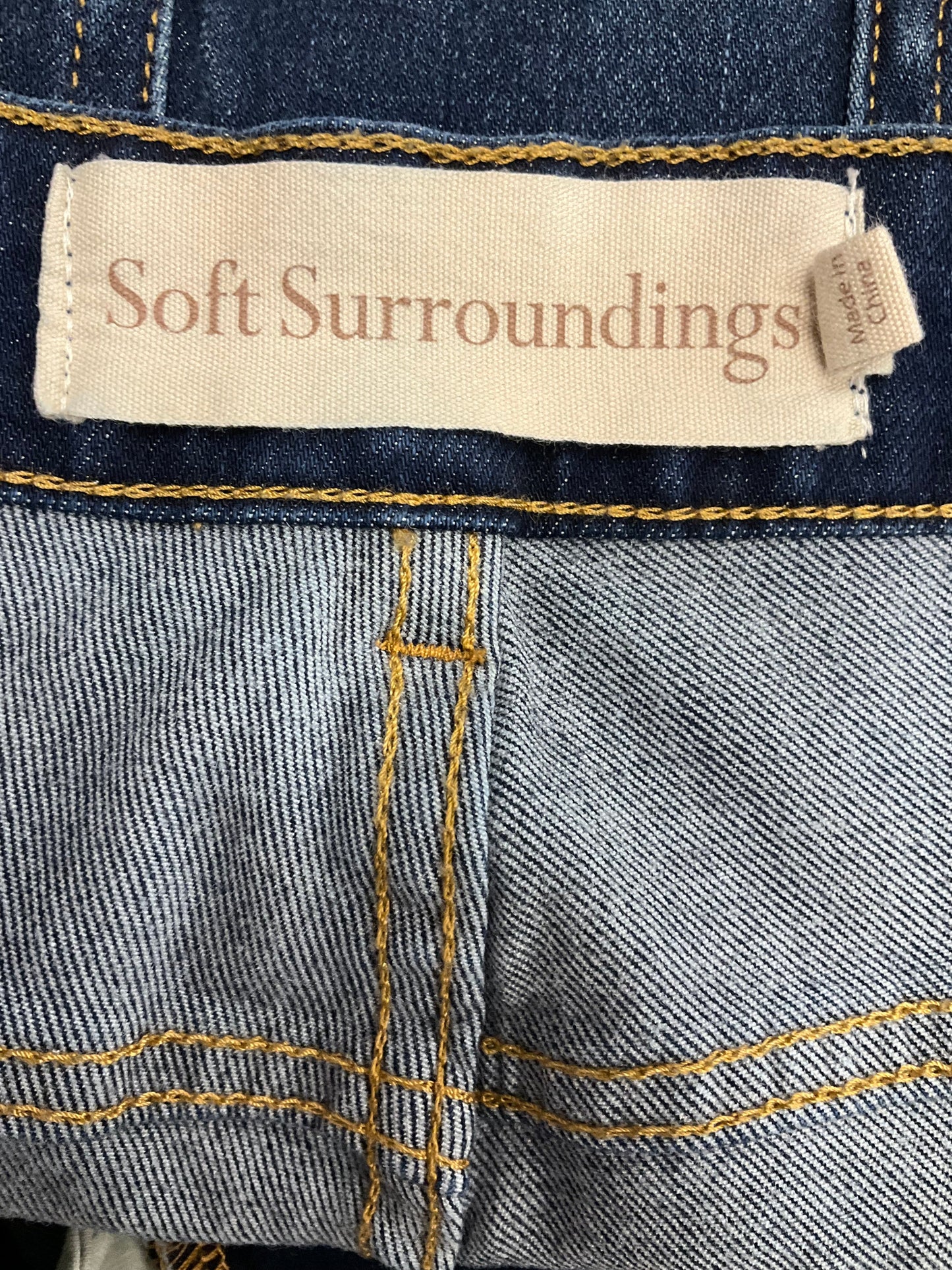 Jeans Skinny By Soft Surroundings In Blue Denim, Size: 20