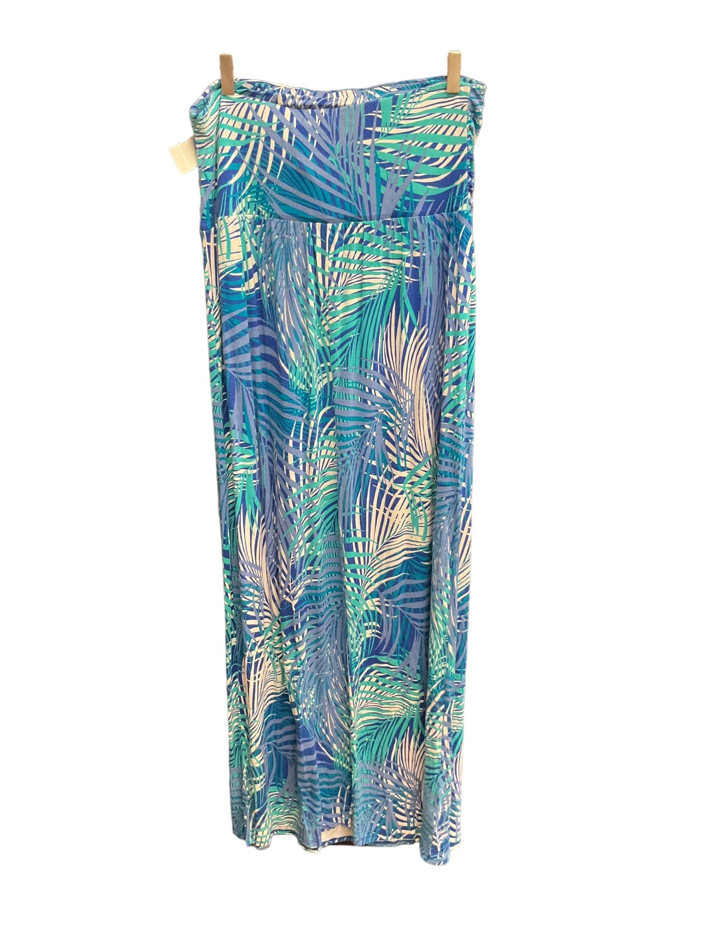 Tropical Print Dress Casual Maxi Lane Bryant, Size Xl