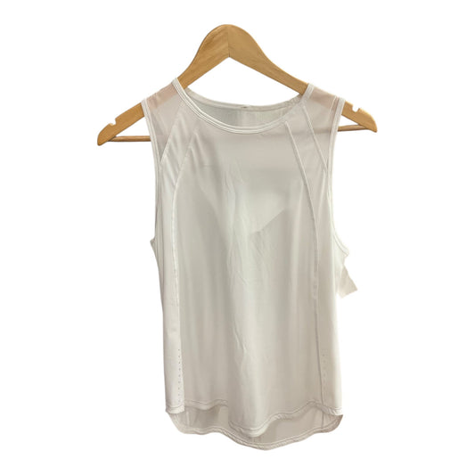 Athletic Tank Top By Lululemon In White, Size: L