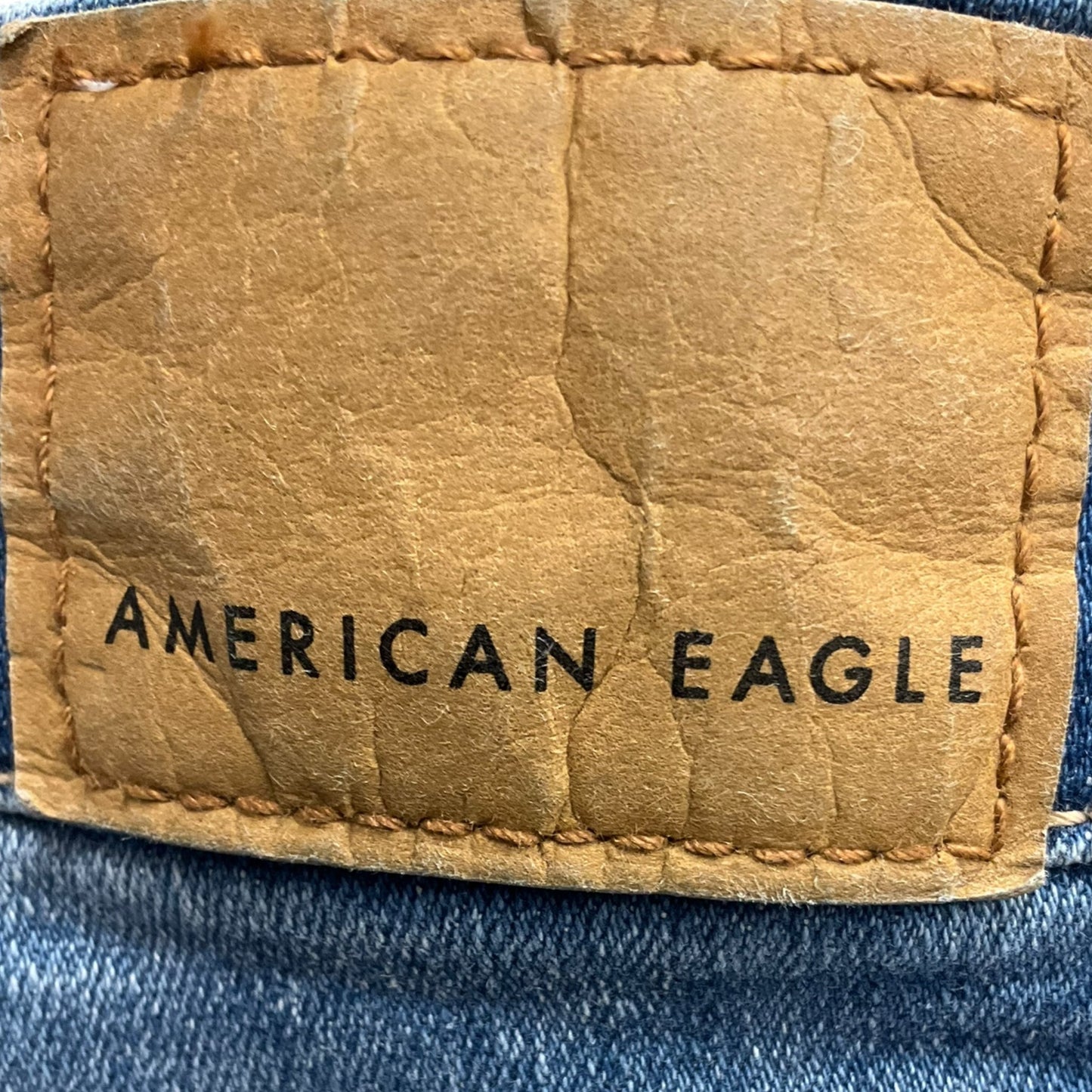 Jeans Skinny By American Eagle In Blue Denim, Size: 18