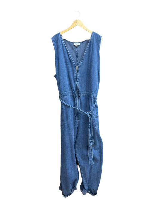 Overalls By Clothes Mentor In Denim, Size: 3x