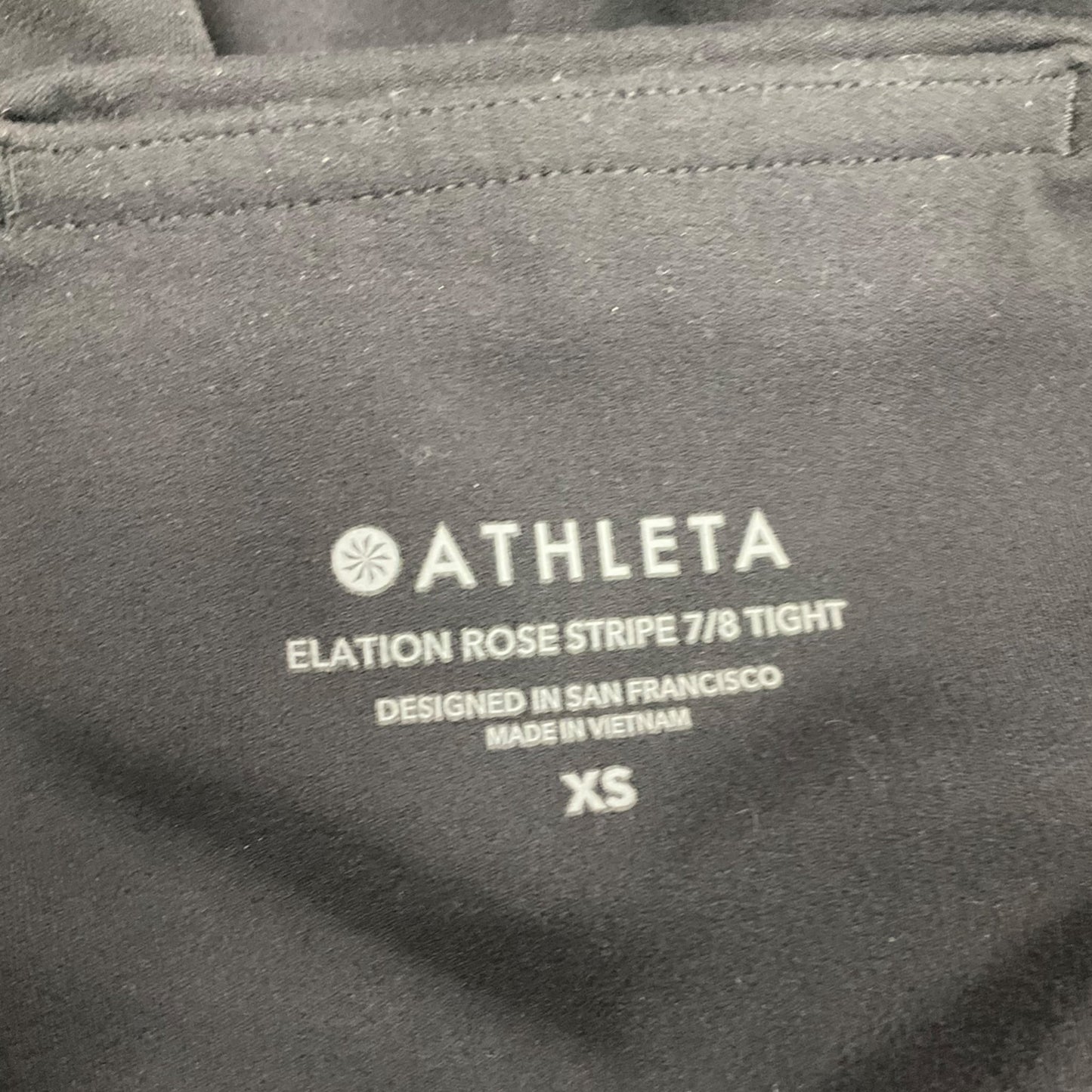 Athletic Capris By Athleta In Black White, Size: Xs