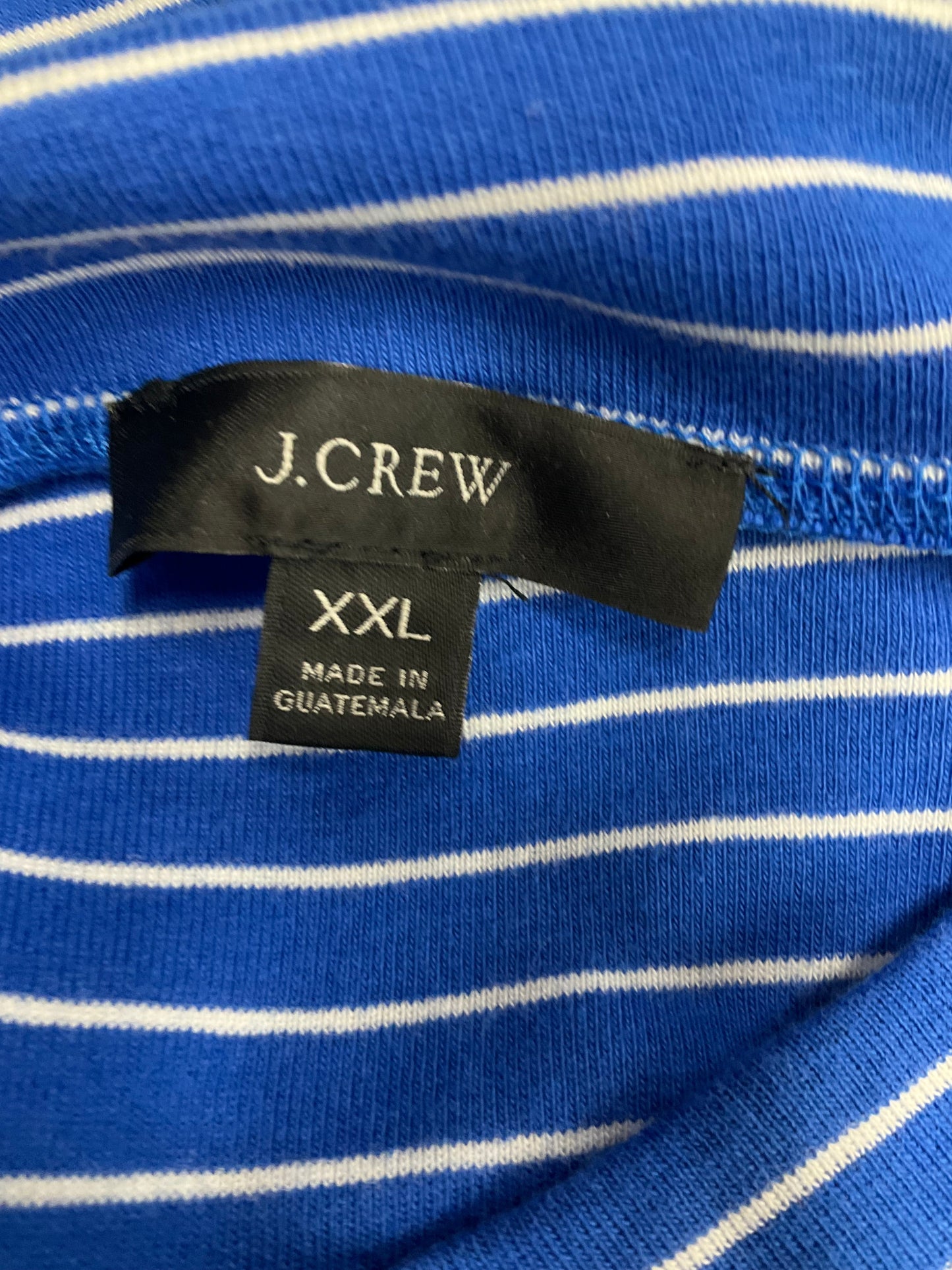 Top Long Sleeve By J Crew O In Striped, Size: Xxl