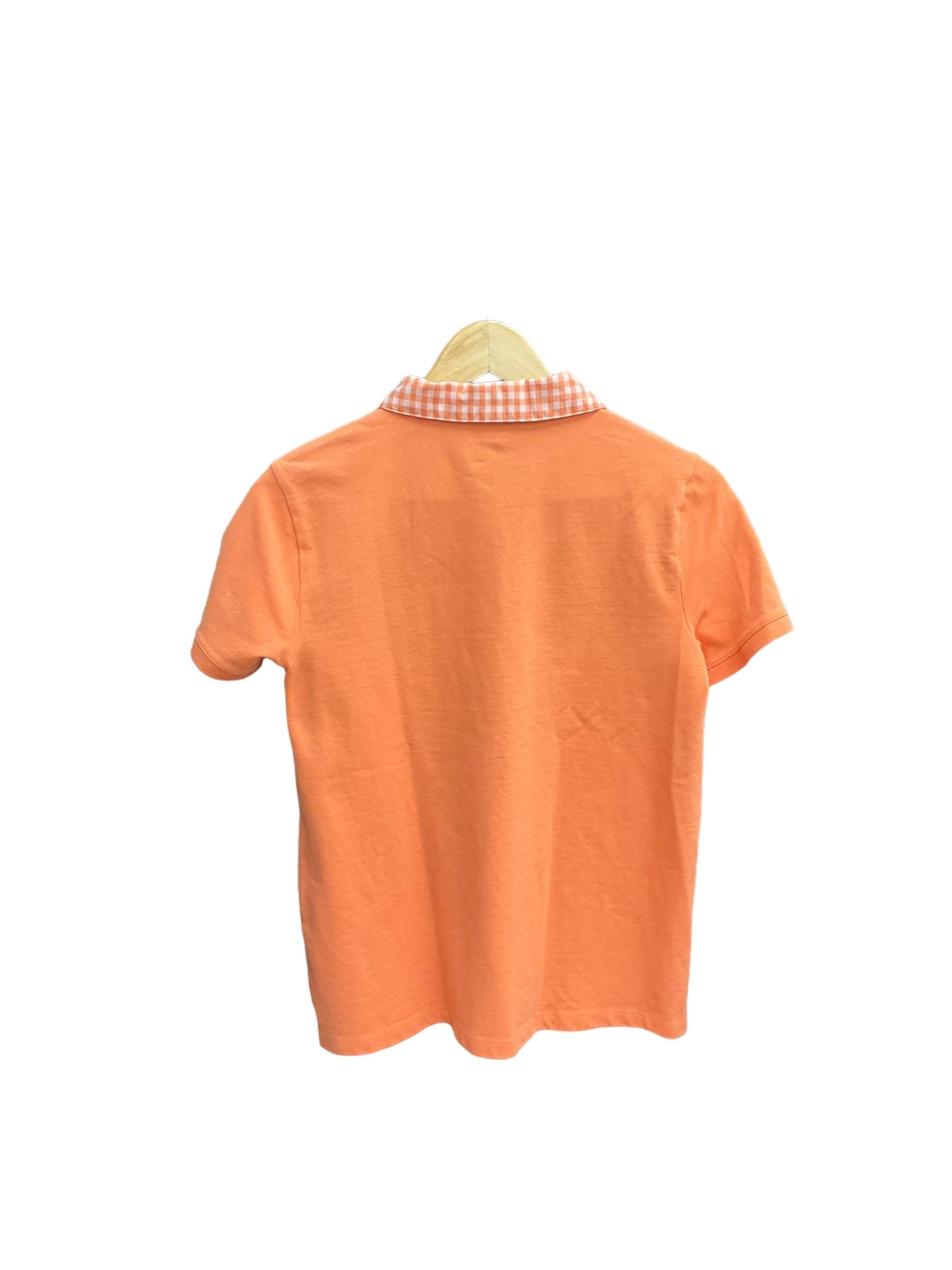 Orange Top Short Sleeve Lands End, Size S