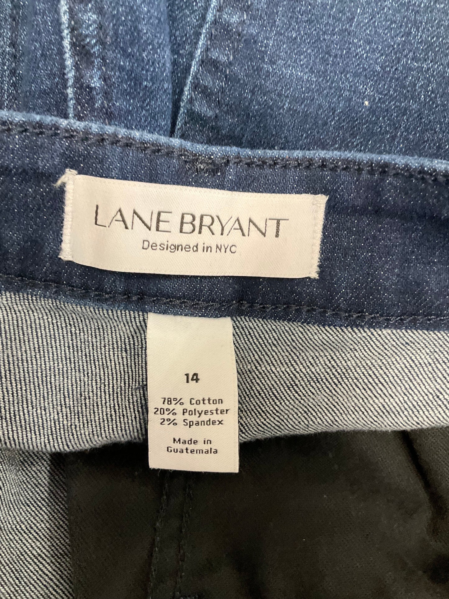 Blue Denim Capris Lane Bryant, Size 14