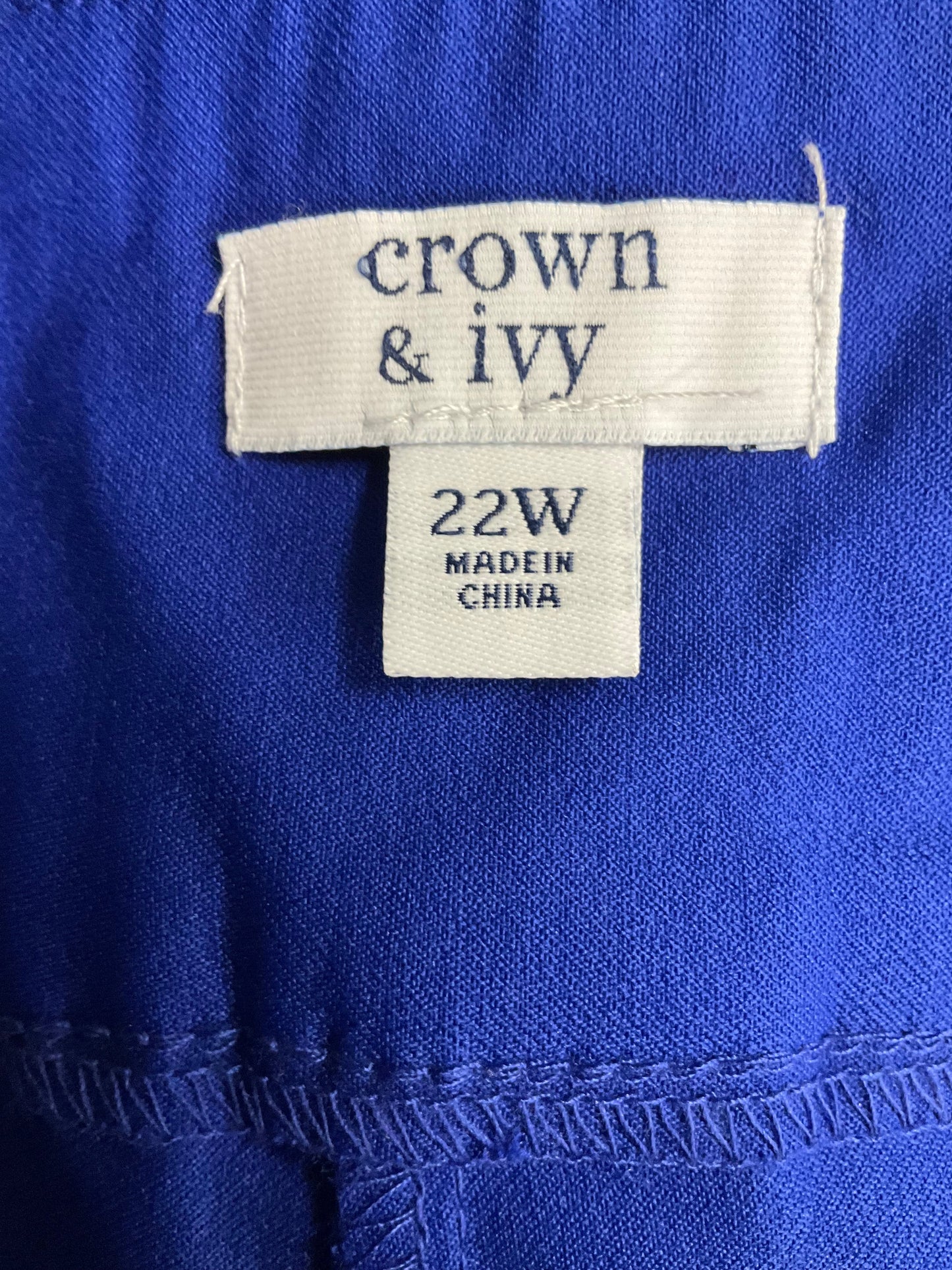 Blue Skort Crown And Ivy, Size 22