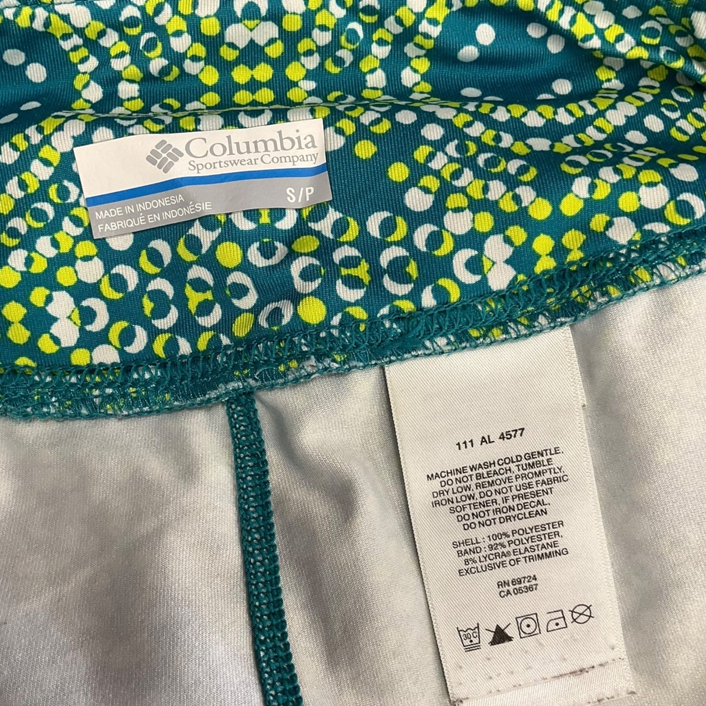 Athletic Skort By Columbia In Teal, Size: S