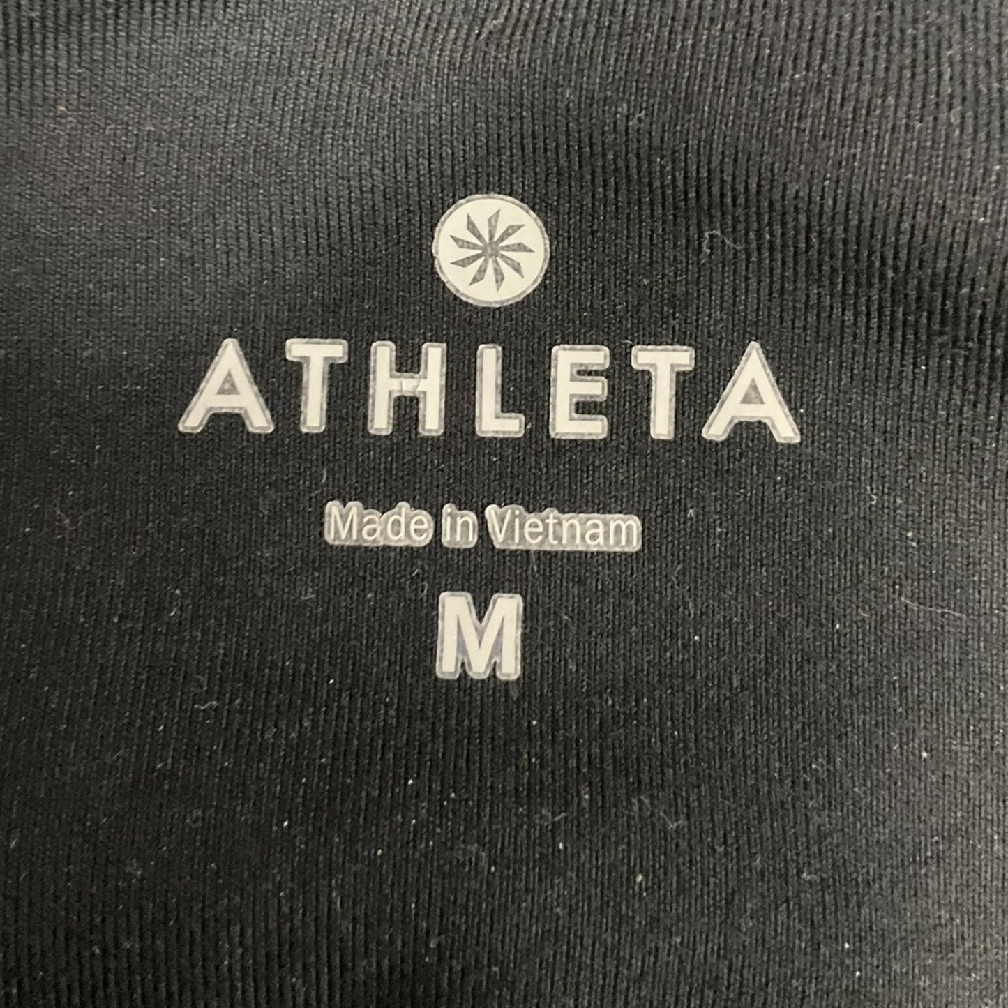 Athletic Leggings By Athleta In Black & Grey, Size: M