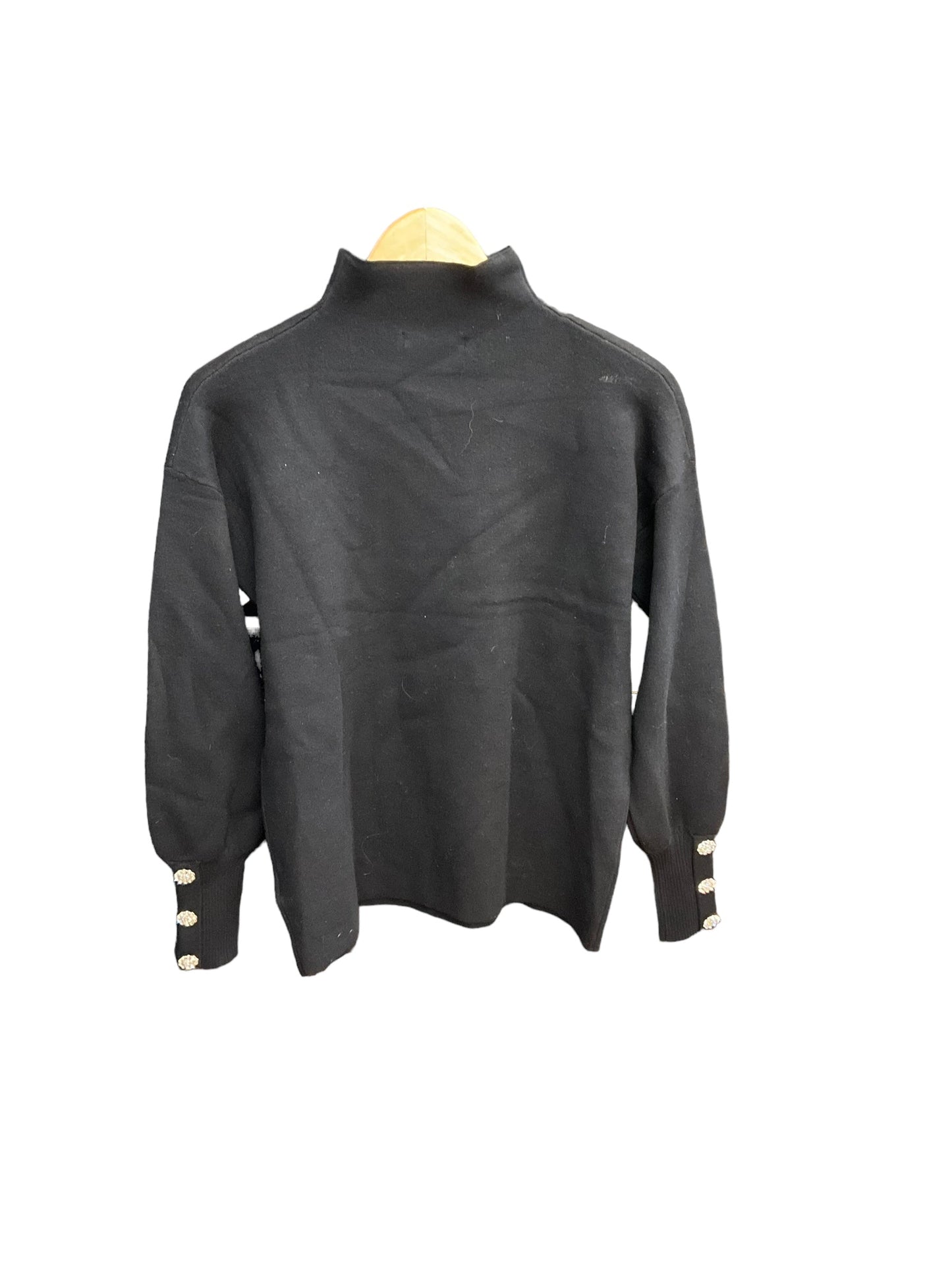 Black Top Long Sleeve T Tahari, Size S