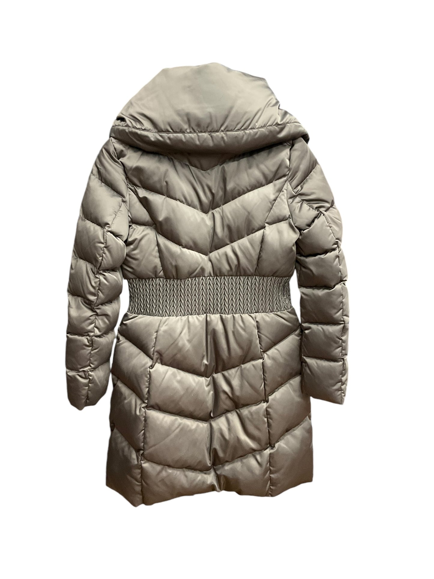 Coat Puffer & Quilted By T Tahari In Grey, Size: S