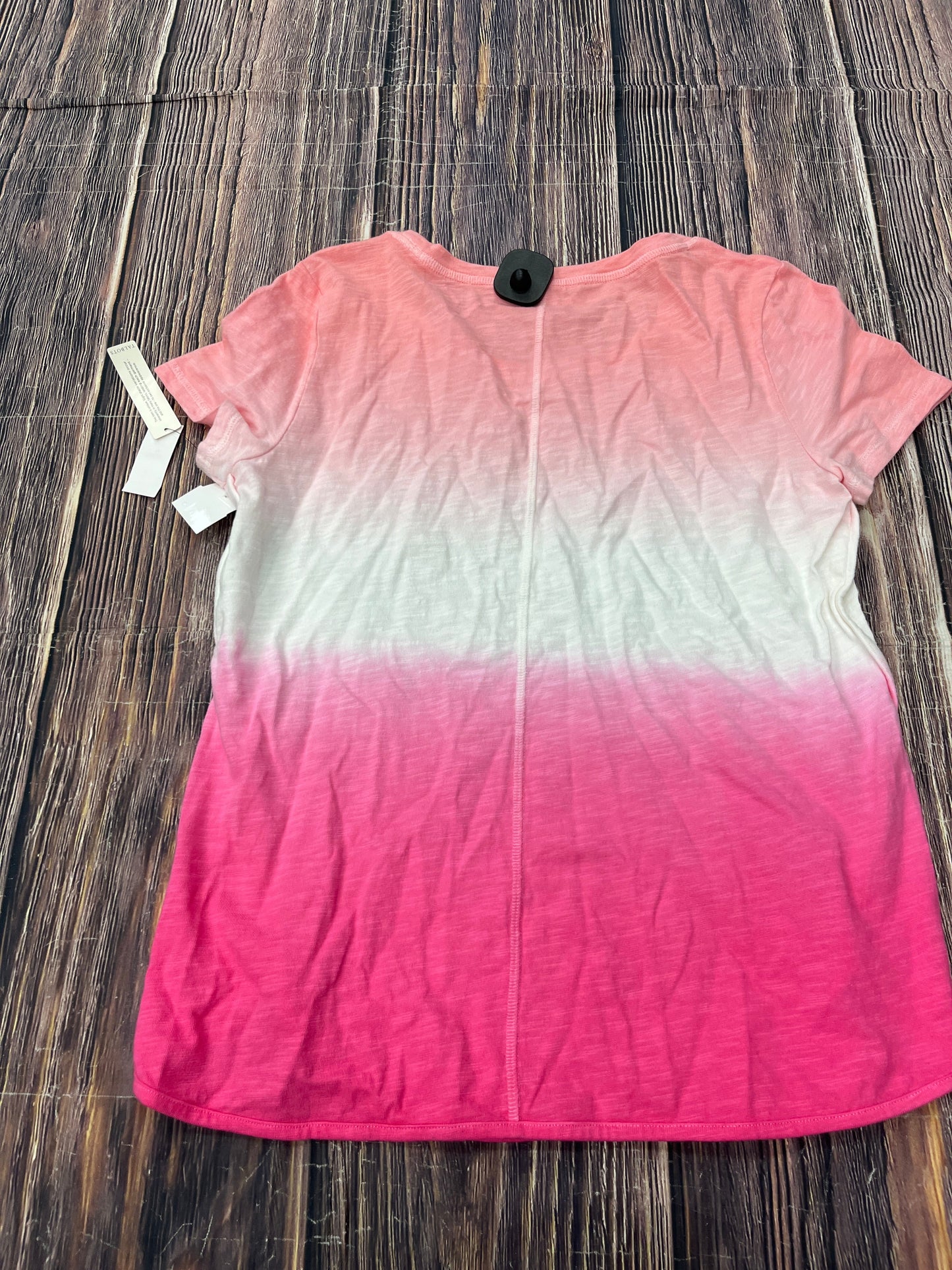 Top Short Sleeve Basic By Talbots In Pink, Size: M