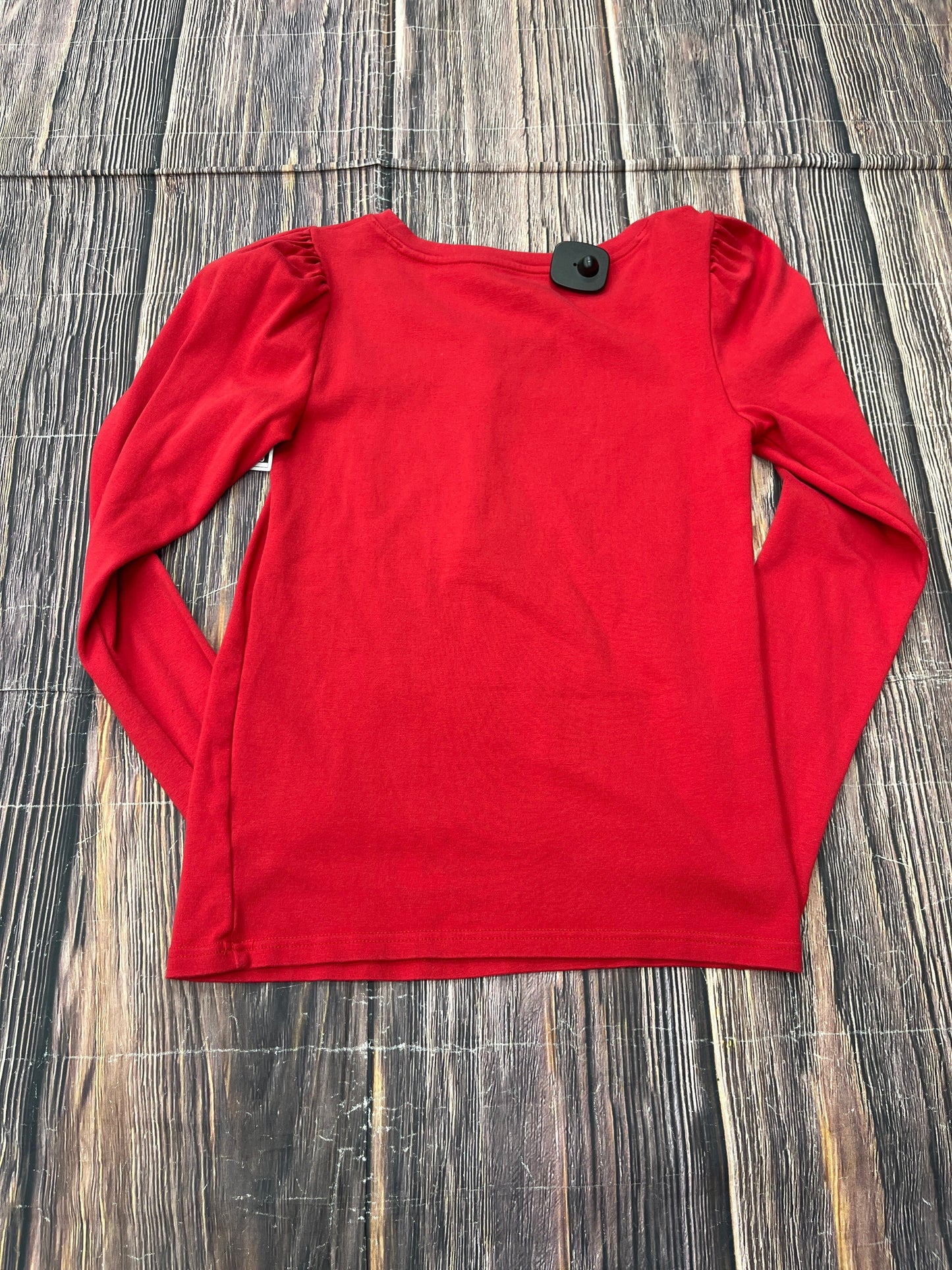 Top Long Sleeve Basic By Gap In Red, Size: M