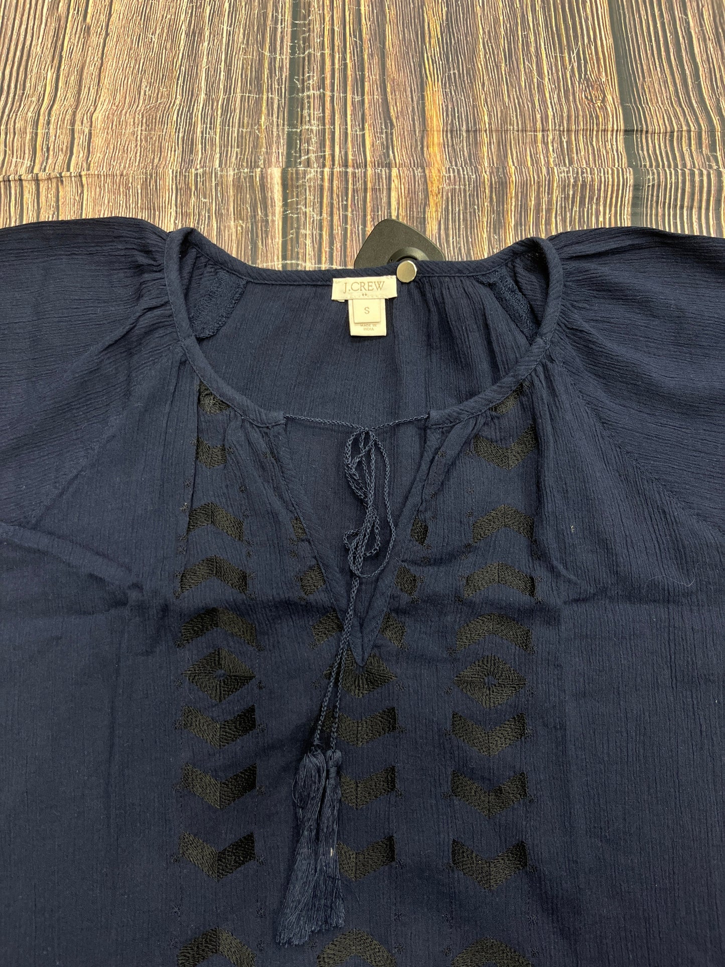 Blue Top Short Sleeve J. Crew, Size S