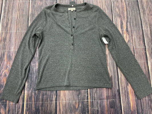 Top Long Sleeve By Madewell In Grey, Size: Xl