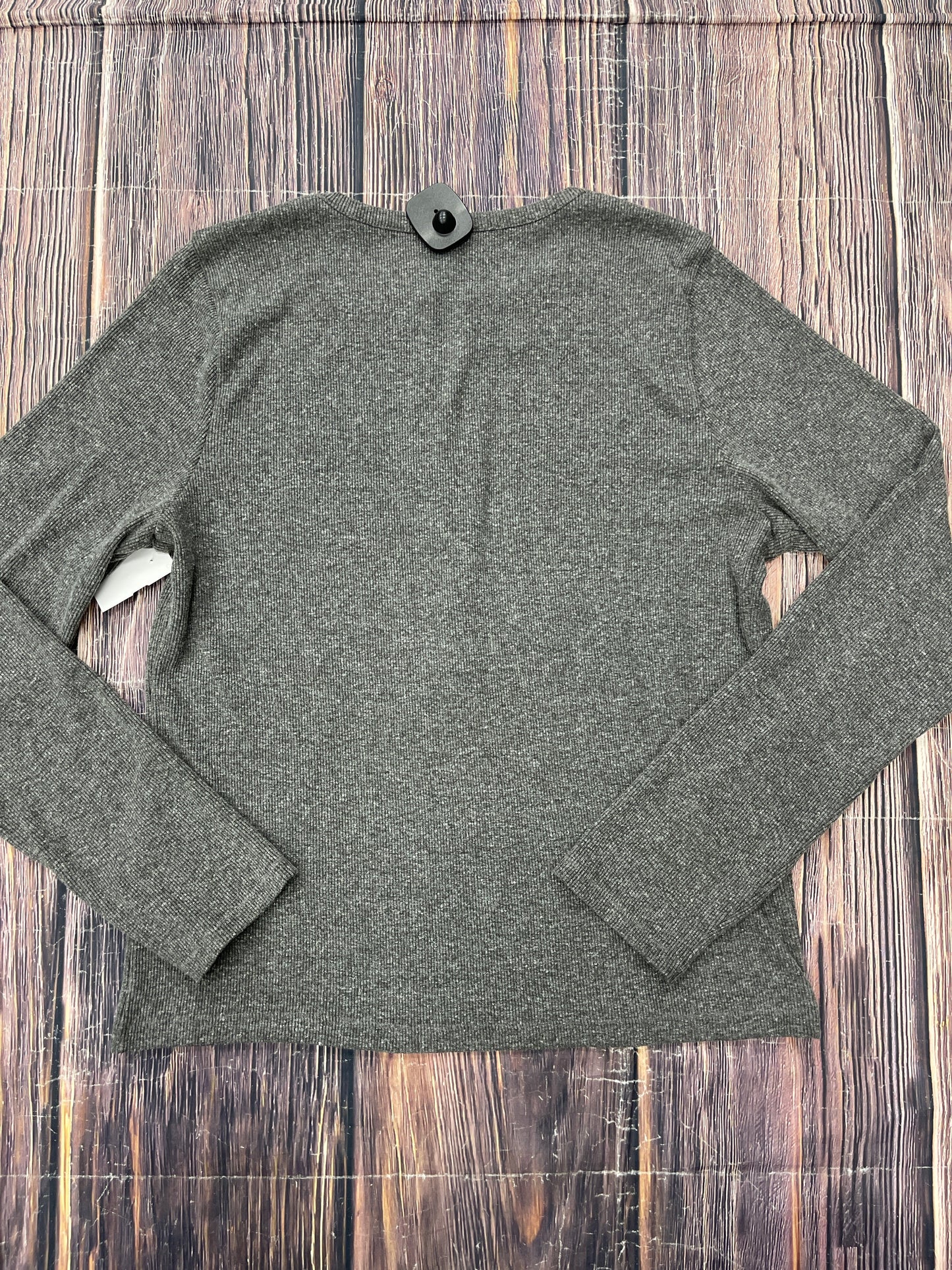 Top Long Sleeve By Madewell In Grey, Size: Xl