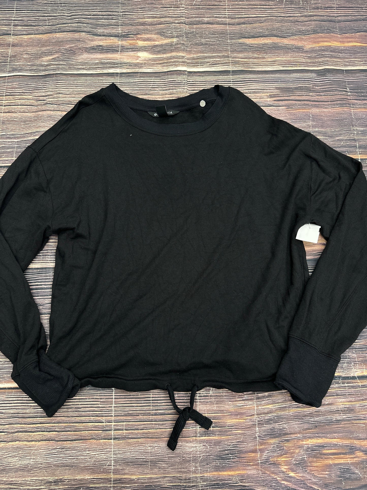 Top Long Sleeve By Athleta In Black, Size: S