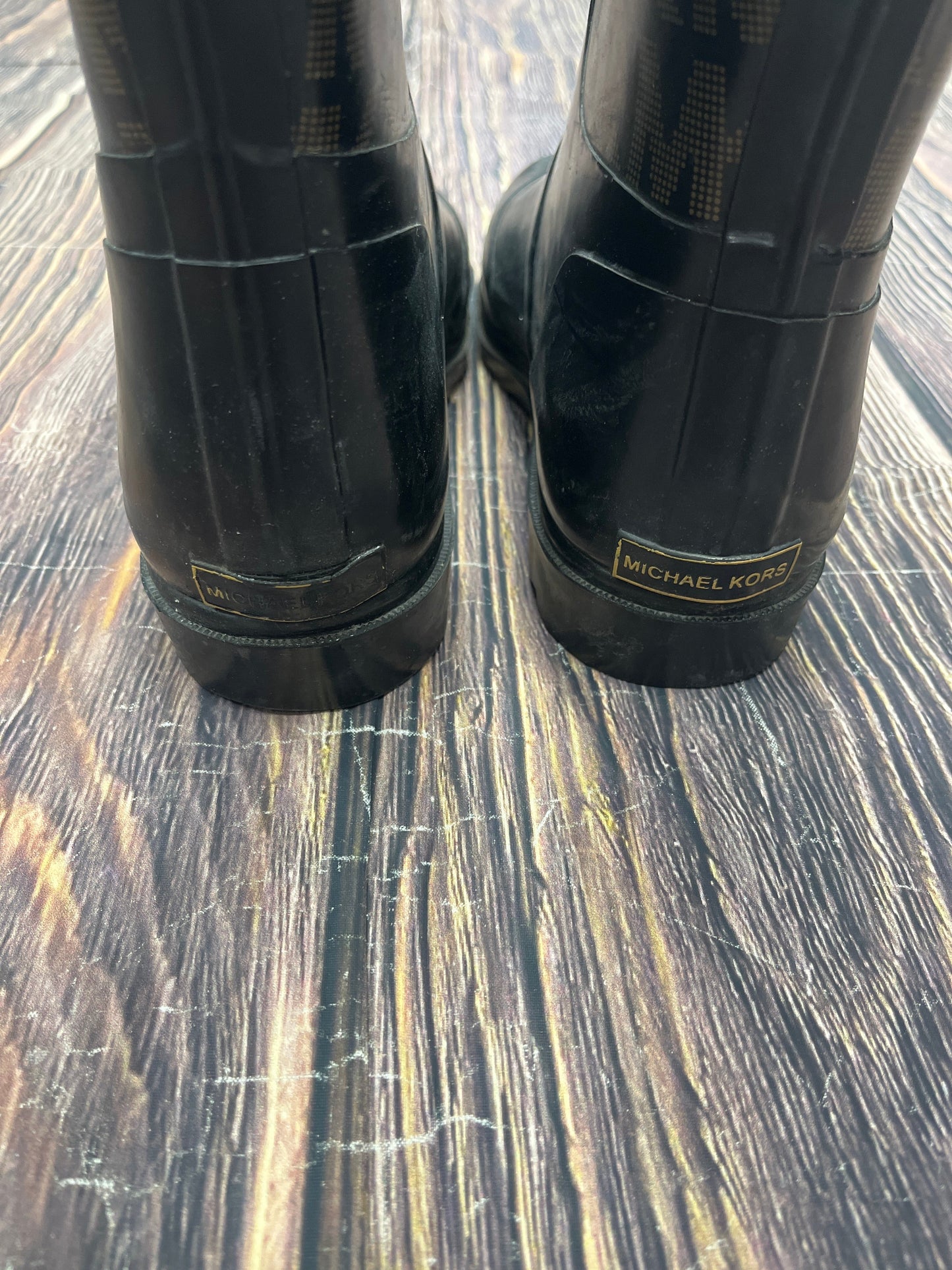 Black Boots Rain Michael By Michael Kors, Size 8