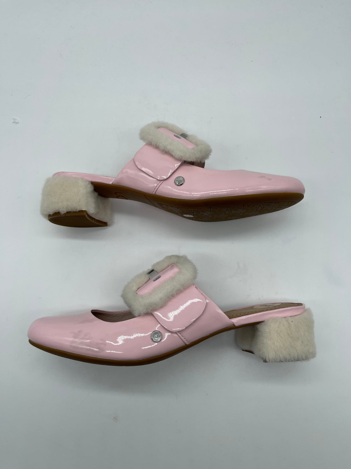 Shoes Heels Block By Ugg In Pink, Size: 7