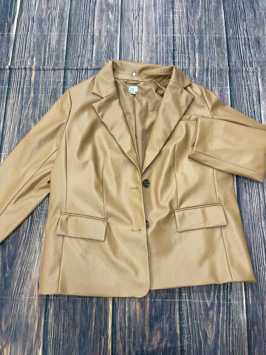 Blazer By A New Day In Brown, Size: 1x