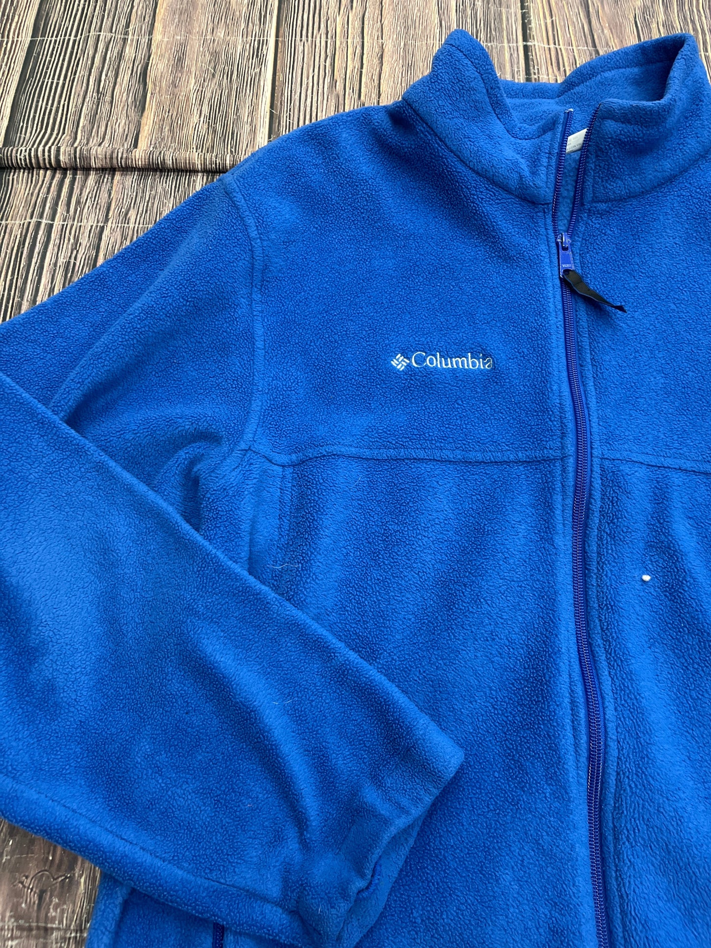 Jacket Fleece By Columbia In Blue, Size: L