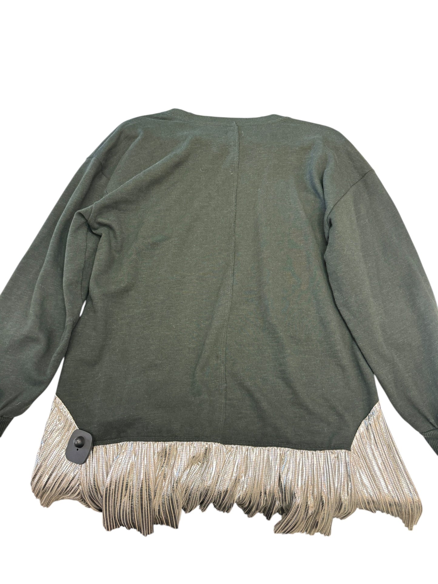 Top Long Sleeve By Pilcro In Green, Size: M