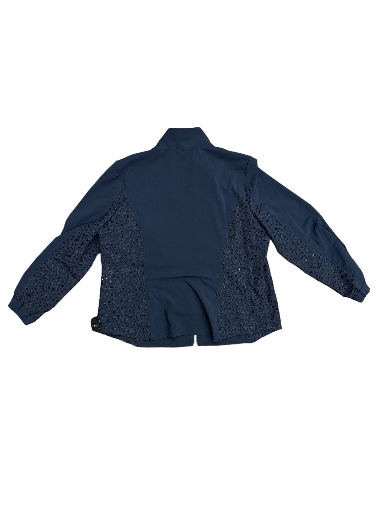 Navy Jacket Windbreaker Chicos, Size Xl