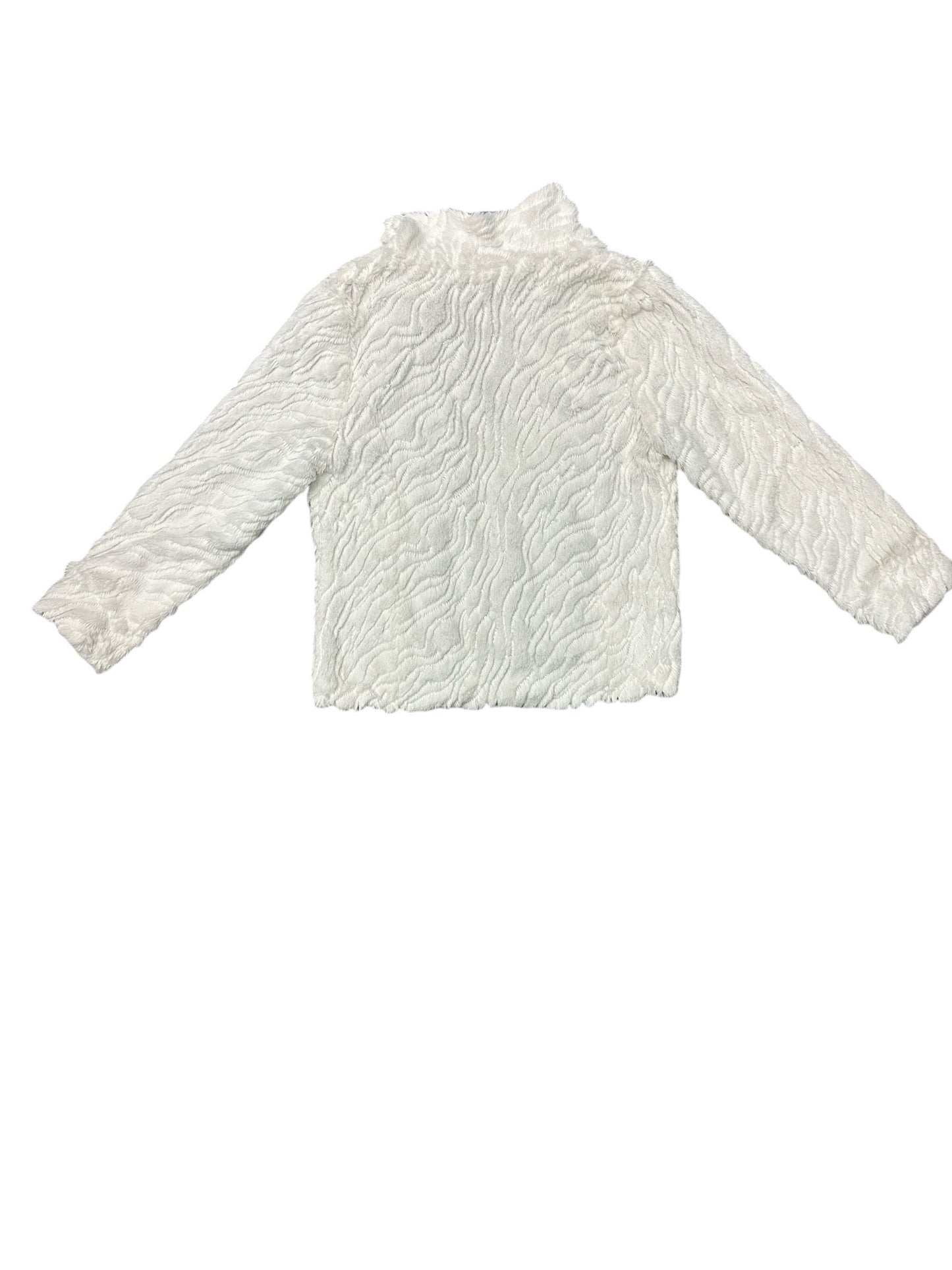 Jacket Faux Fur & Sherpa By Betsey Johnson In White, Size: M