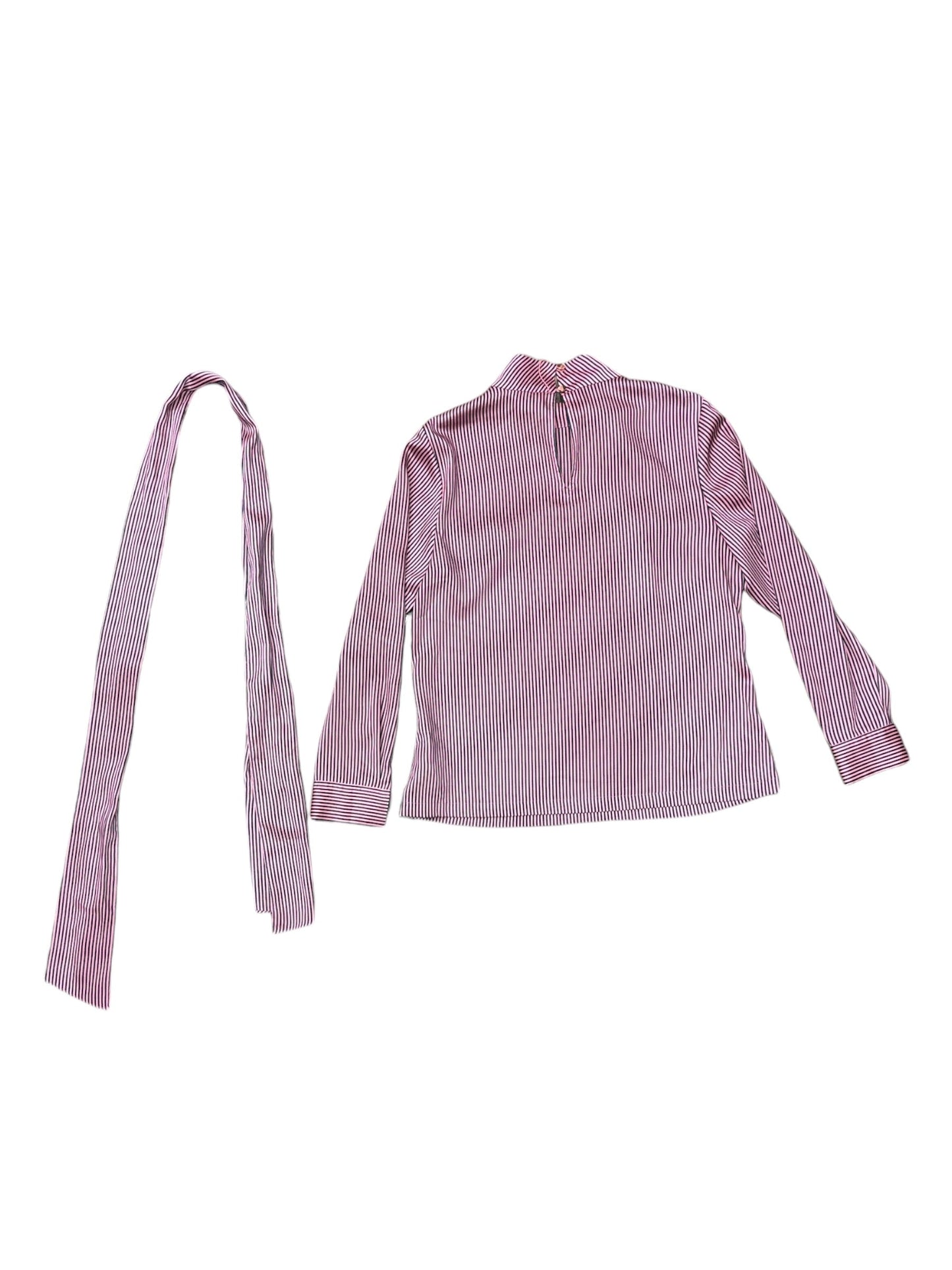 Blouse Long Sleeve By Ted Baker In Pink, Size: S