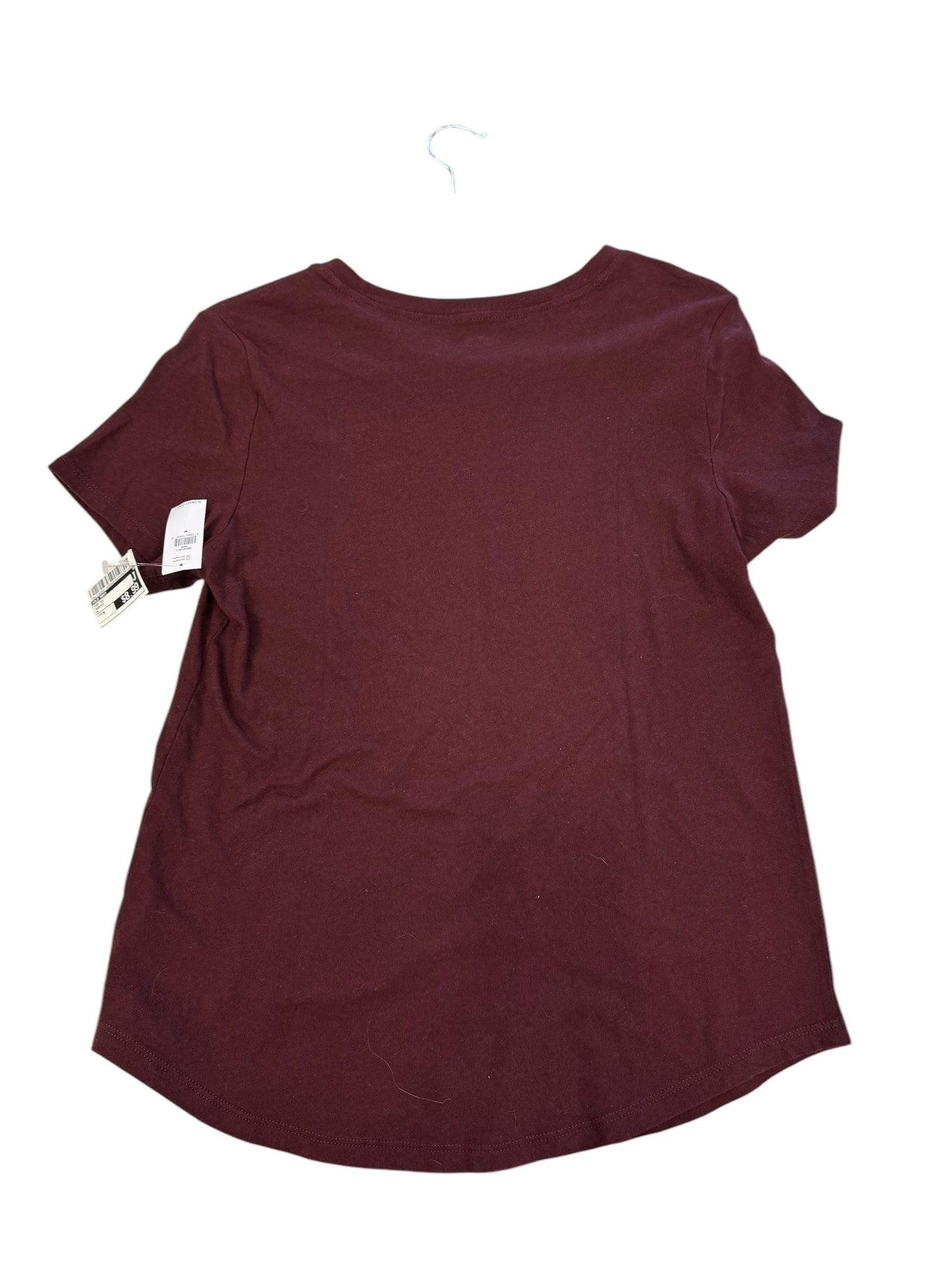 Top Short Sleeve By Old Navy In Maroon, Size: M