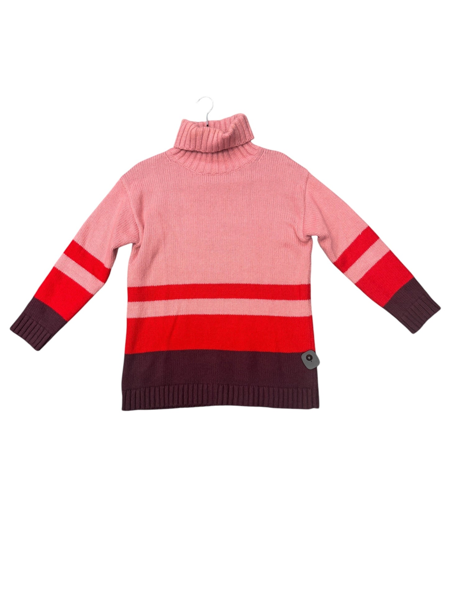 Sweater By Ann Taylor In Pink & Red, Size: S