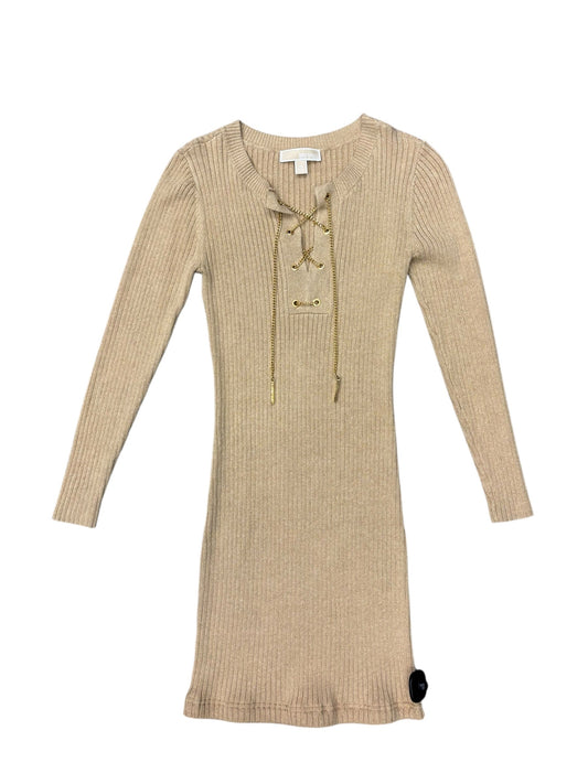 Dress Sweater By Michael By Michael Kors In Tan, Size: 0