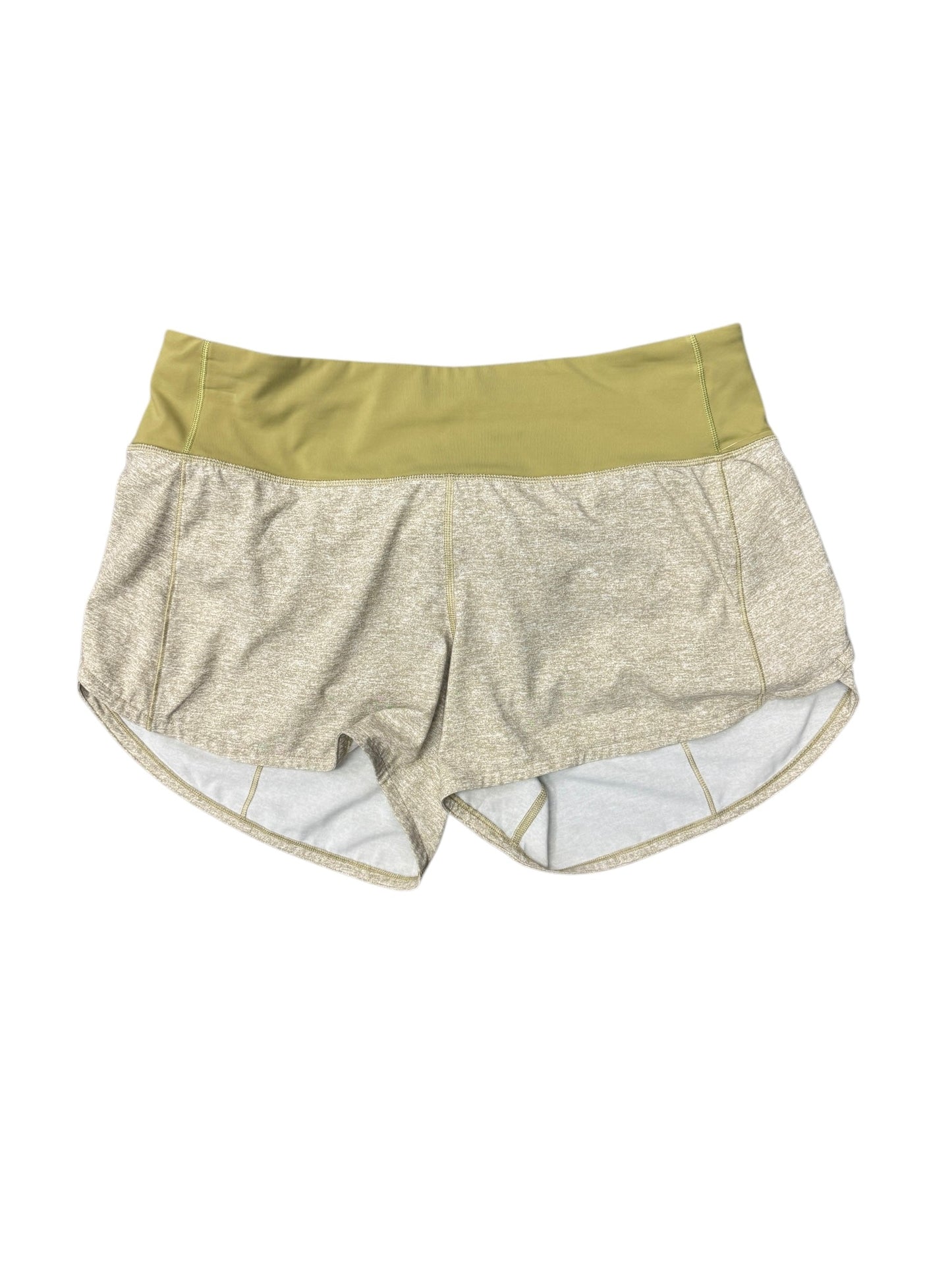 Athletic Shorts By Lululemon In Yellow, Size: M